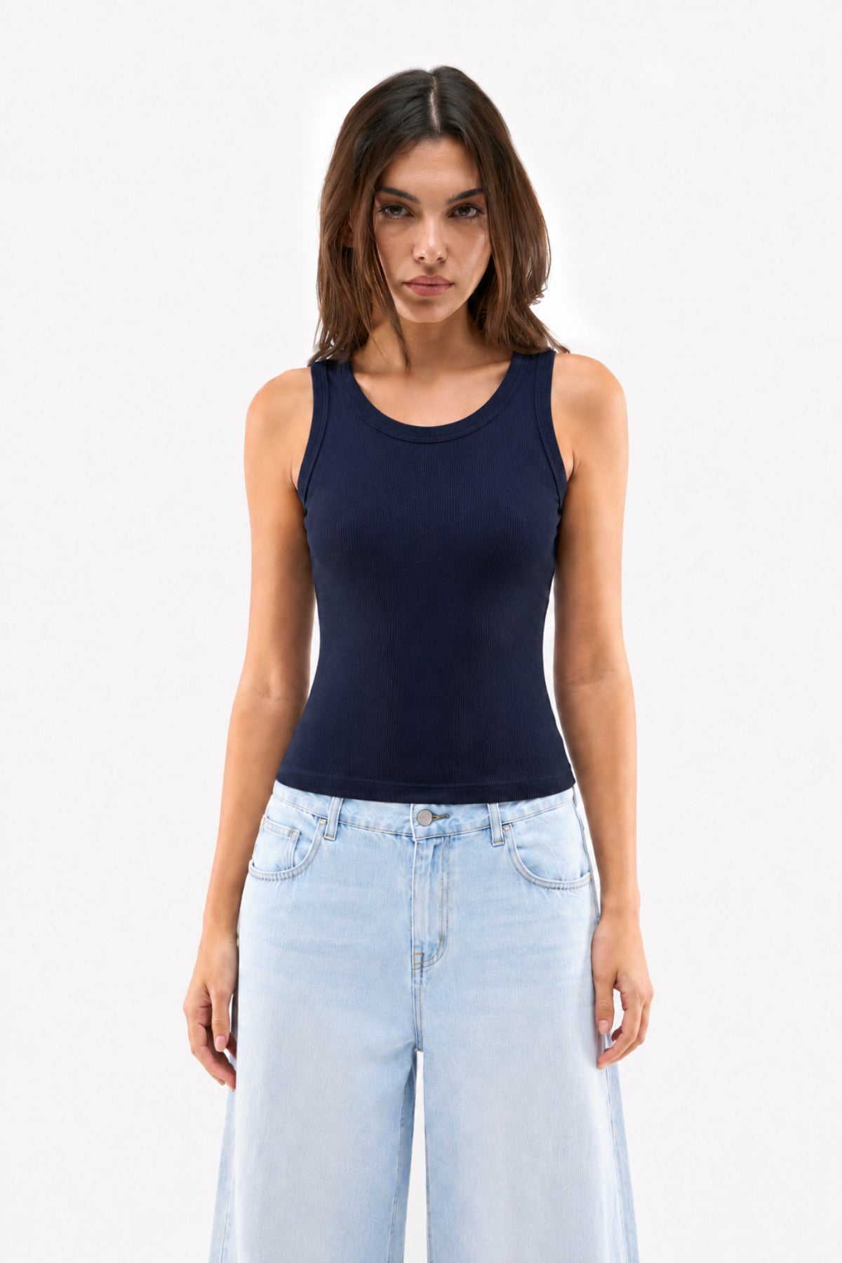 Initials Round-Neck Tank Top