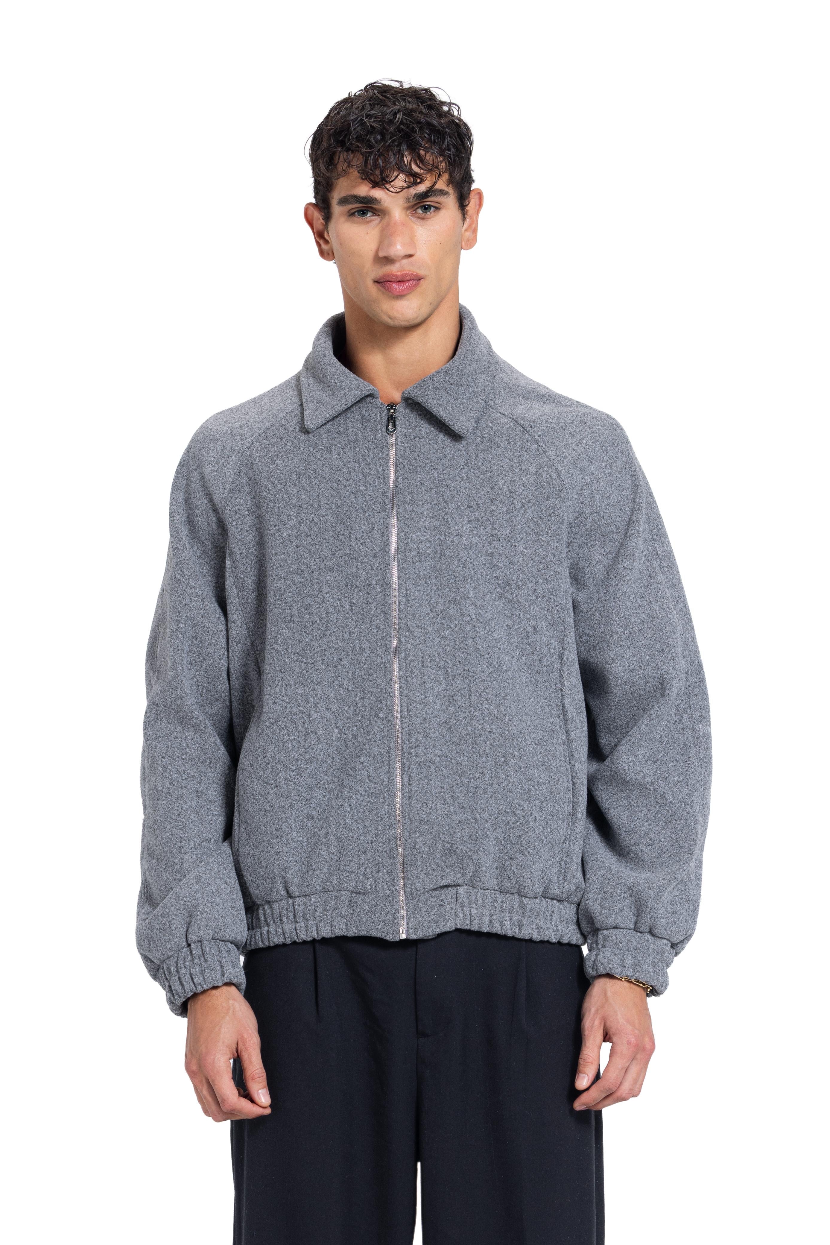 Boxy Wool Zip Jacket