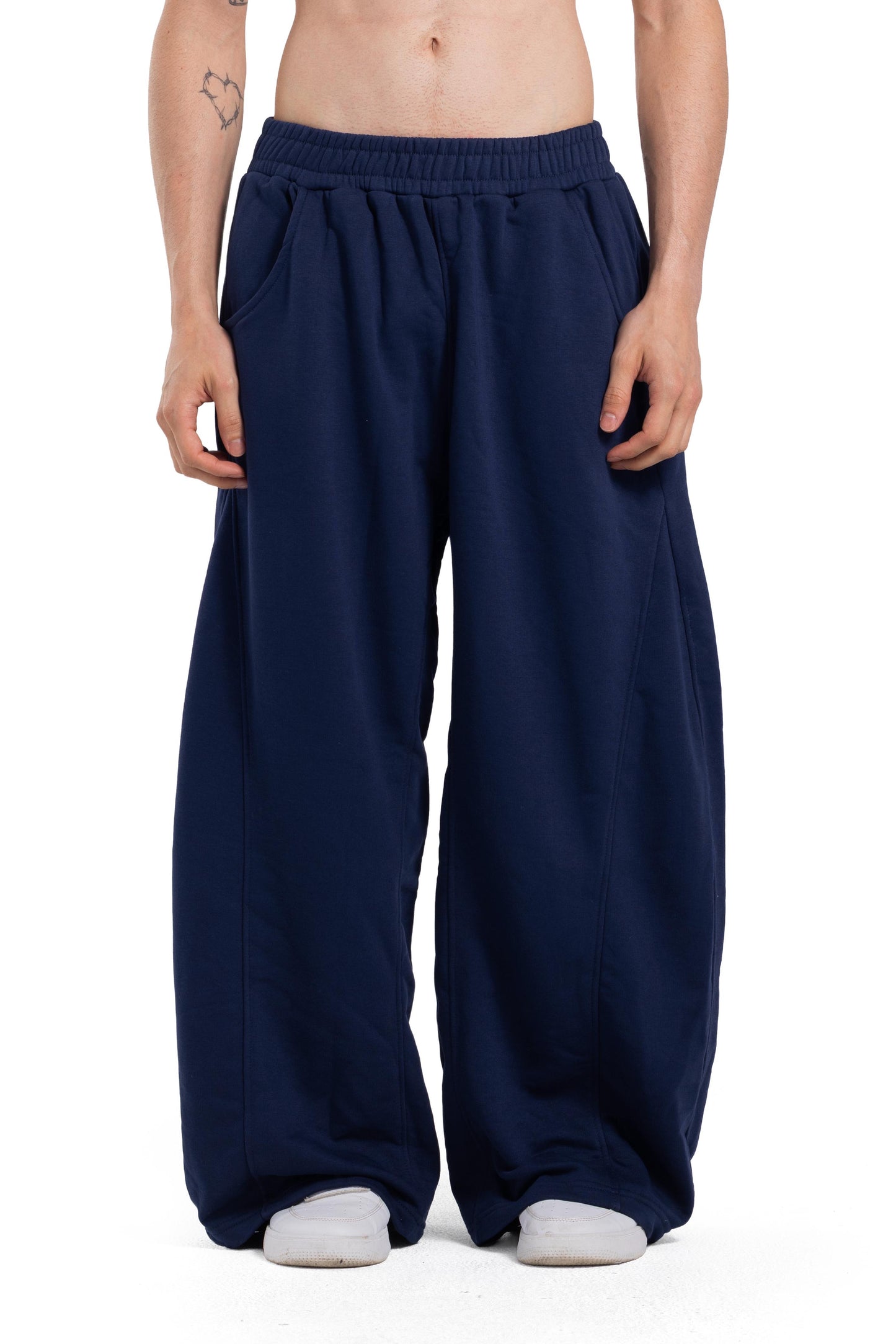 Initials wide leg sweatpants