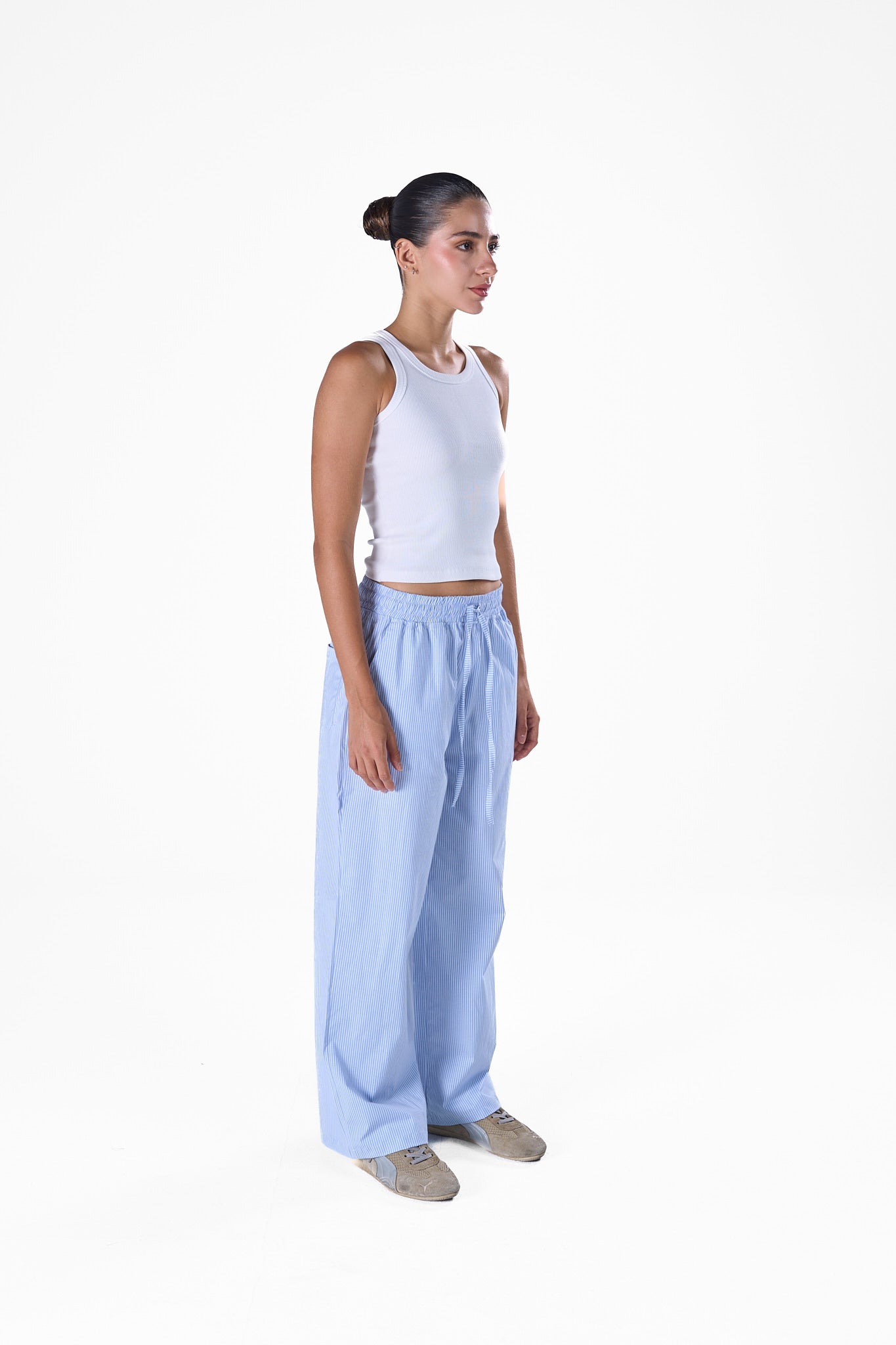 Striped Wide Leg Pants