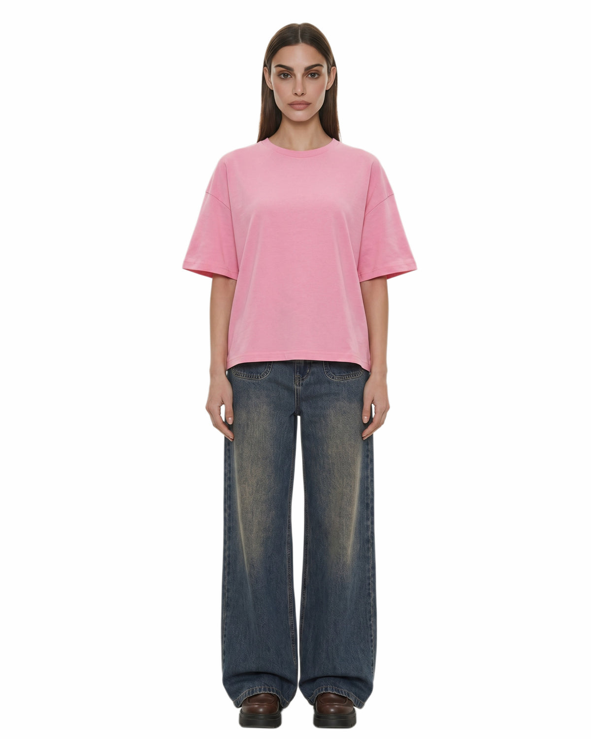 Initials Boxy Fit T-shirt - Women