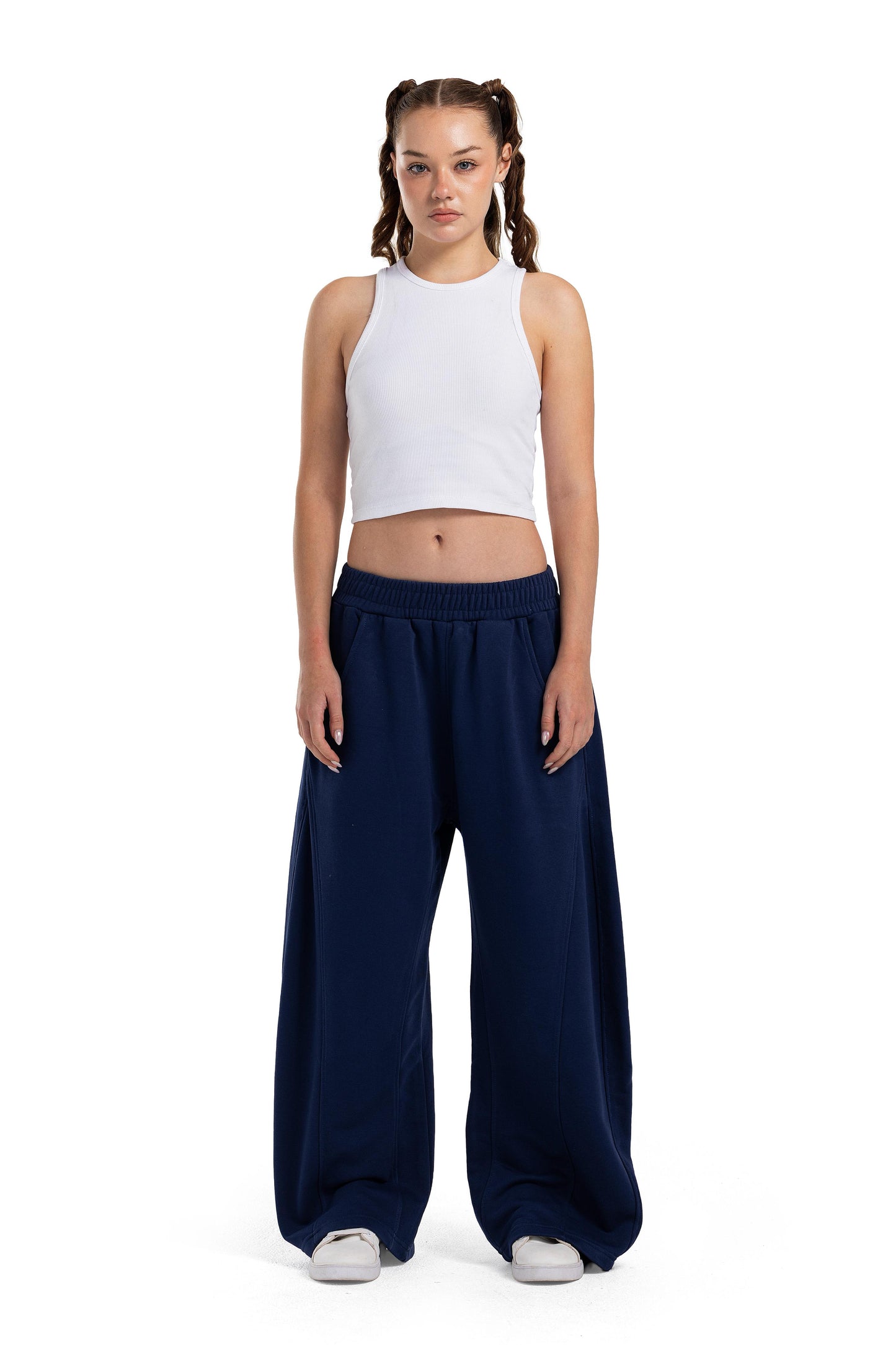 Initials wide leg sweatpants