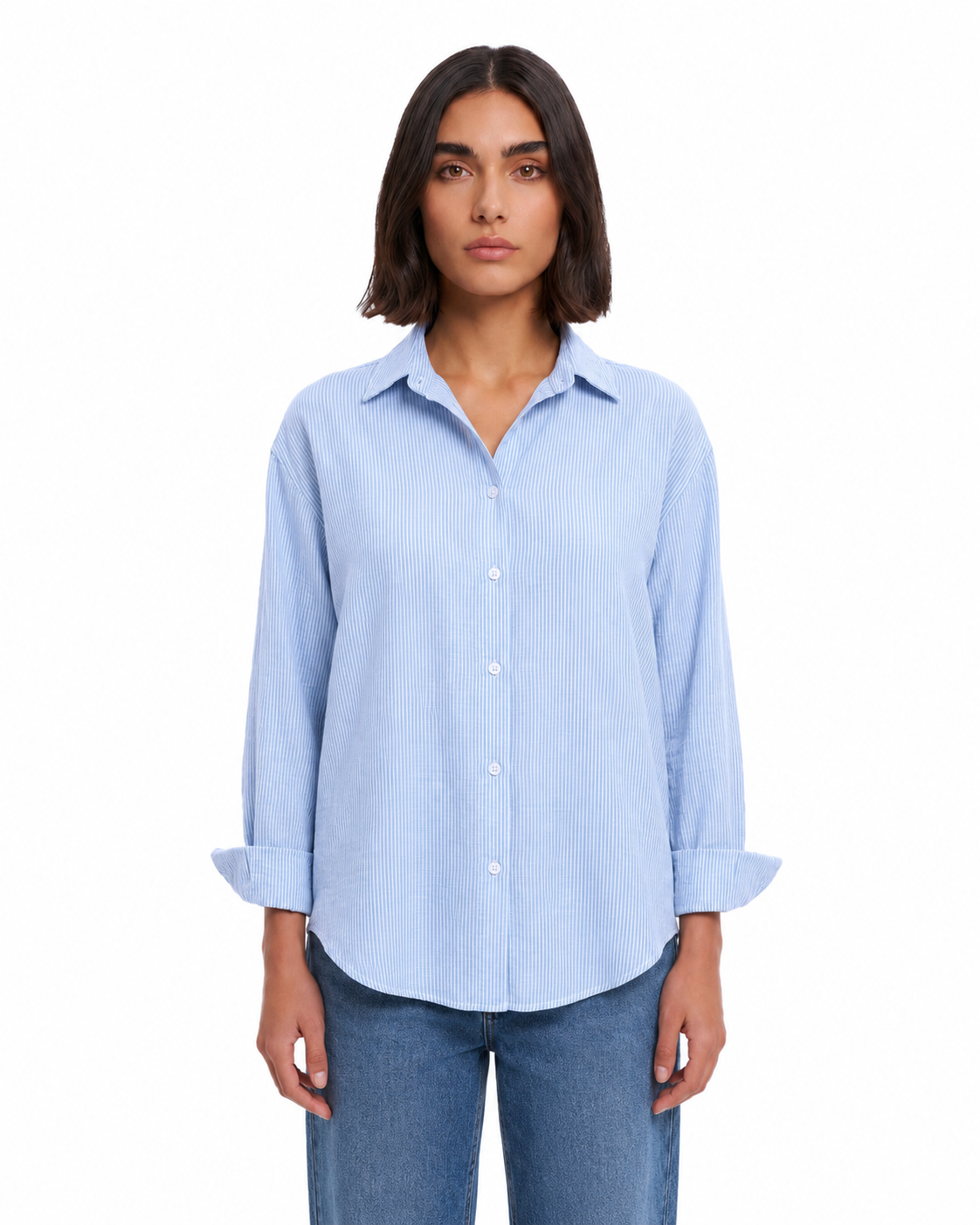 Striped Linen Shirt - Women