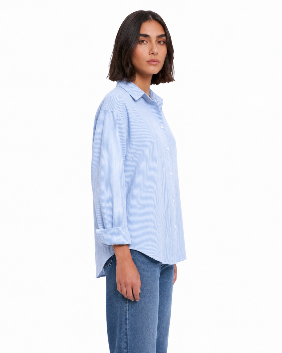 Striped Linen Shirt - Women