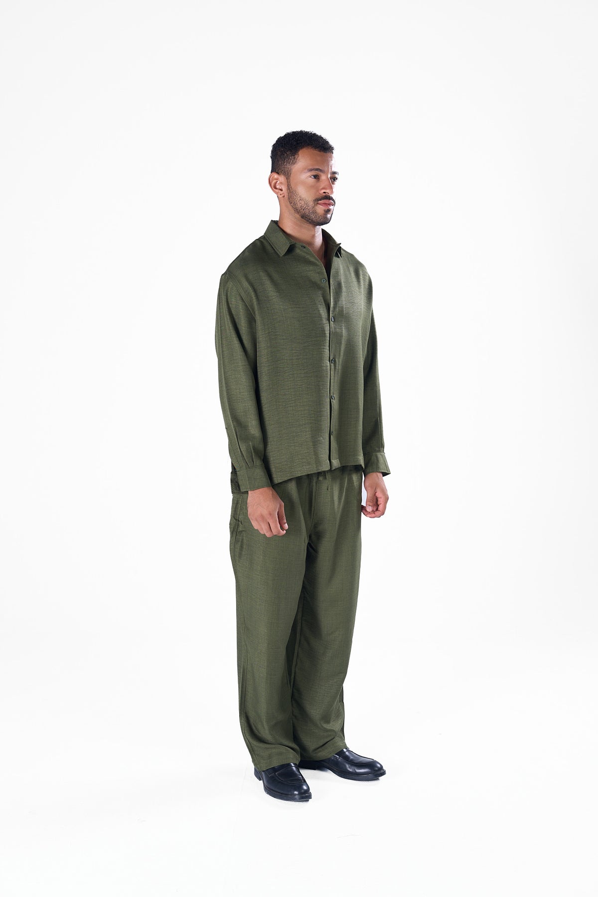 Long Sleeve Linen Shirt - Men