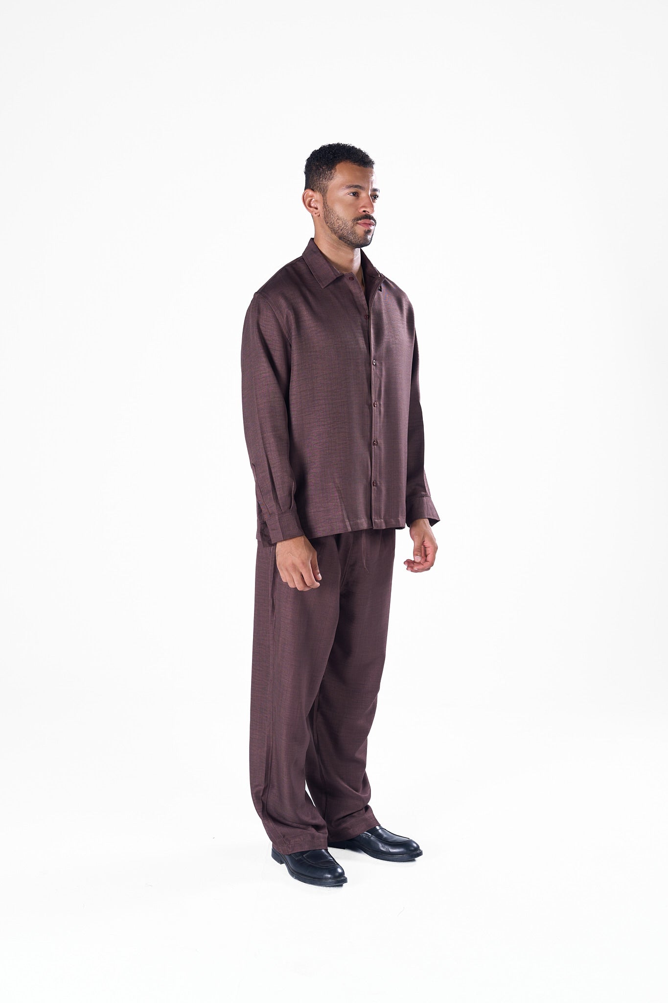 Long Sleeve Linen Shirt - Men