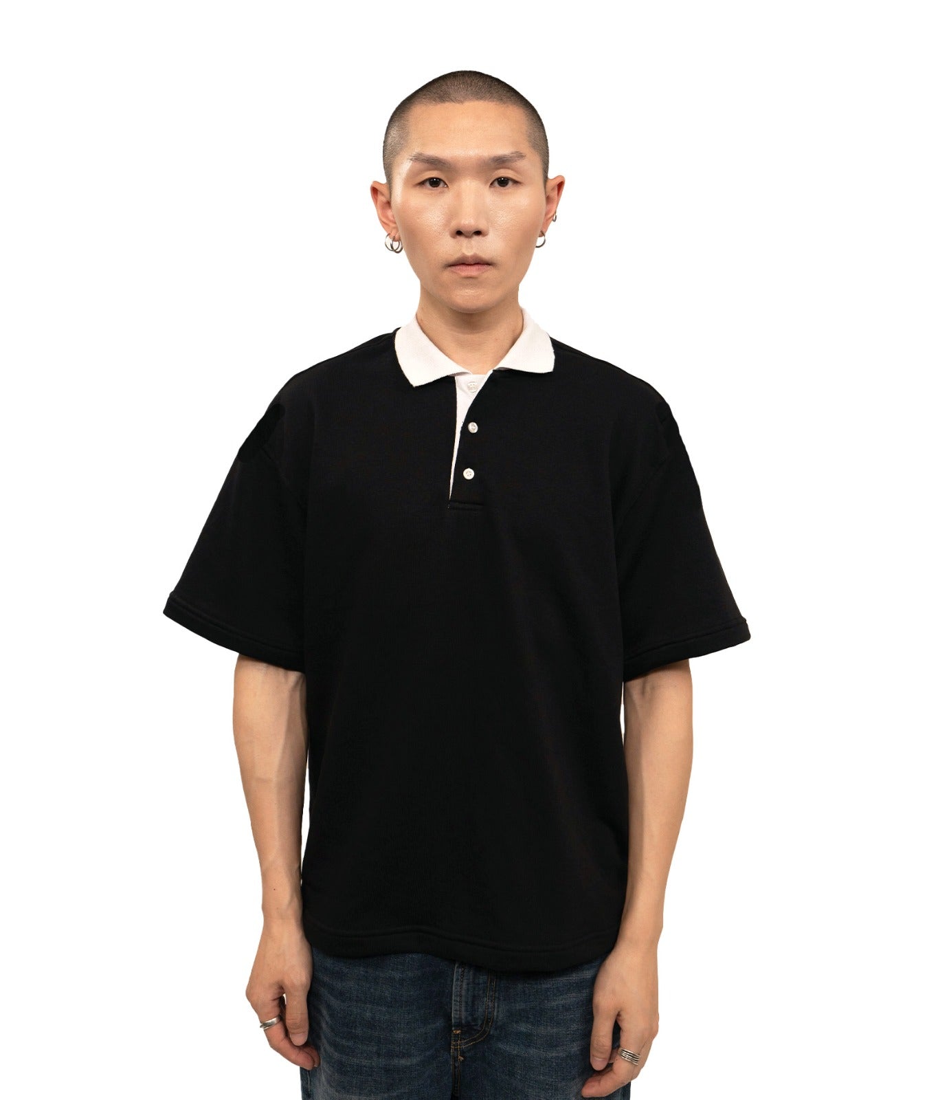 Dual-Tone Polo T-shirt