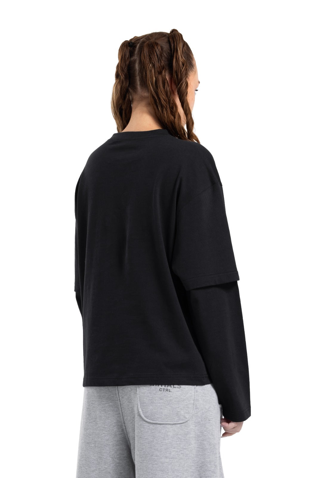 Initials Double Sleeve Boxy T-shirt