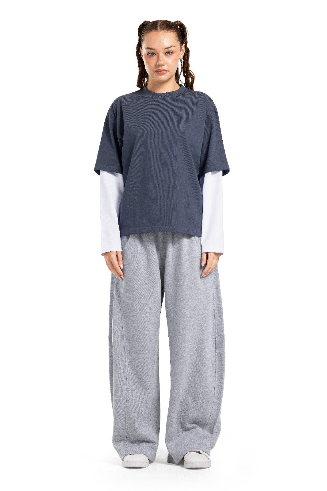 Initials Double Sleeve Boxy T-shirt