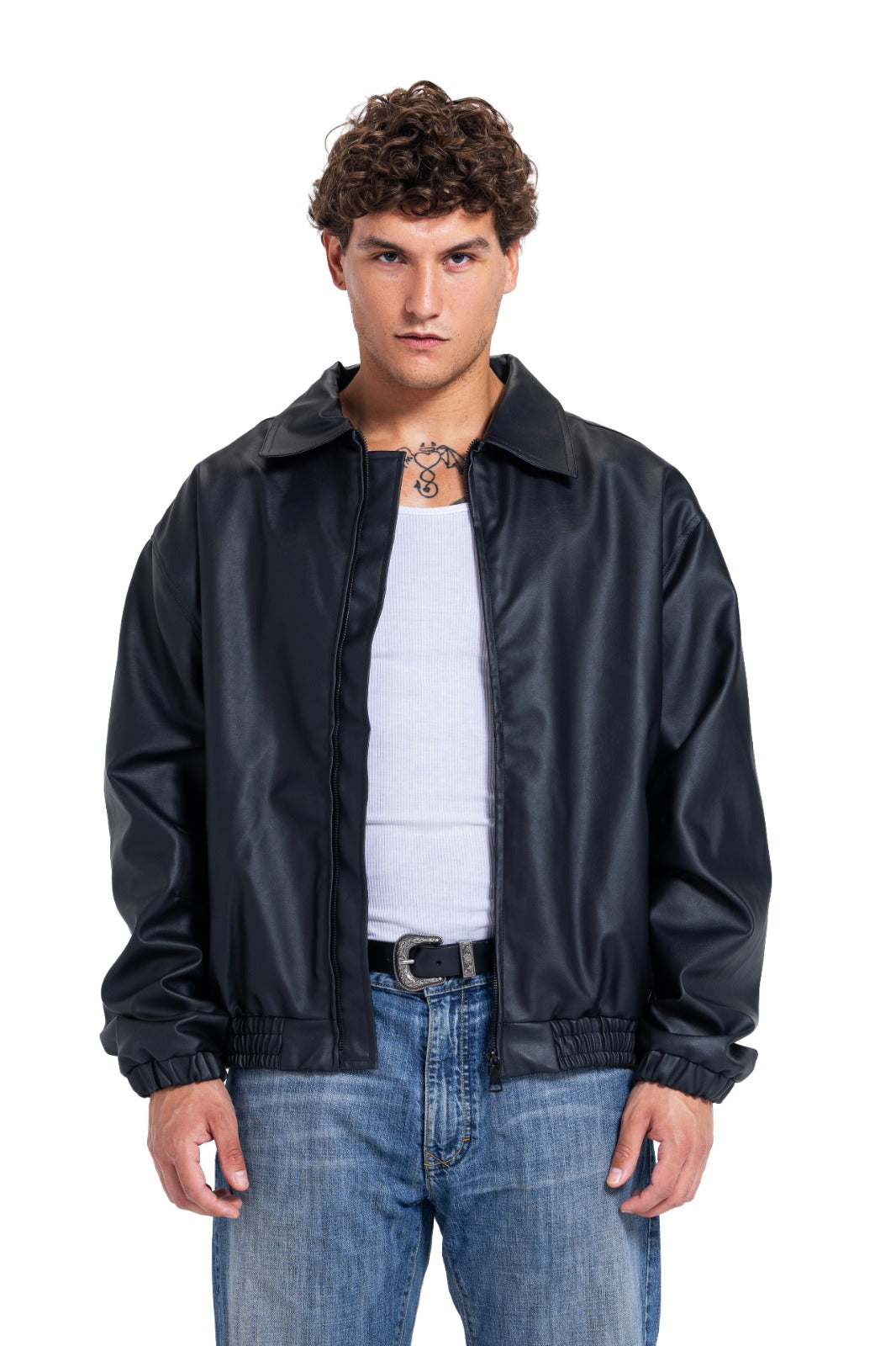 即発送可 anytee Vintage Leather Jacket 3月末お届け予定分_Fragments of Vintage Leather_Zip-up J