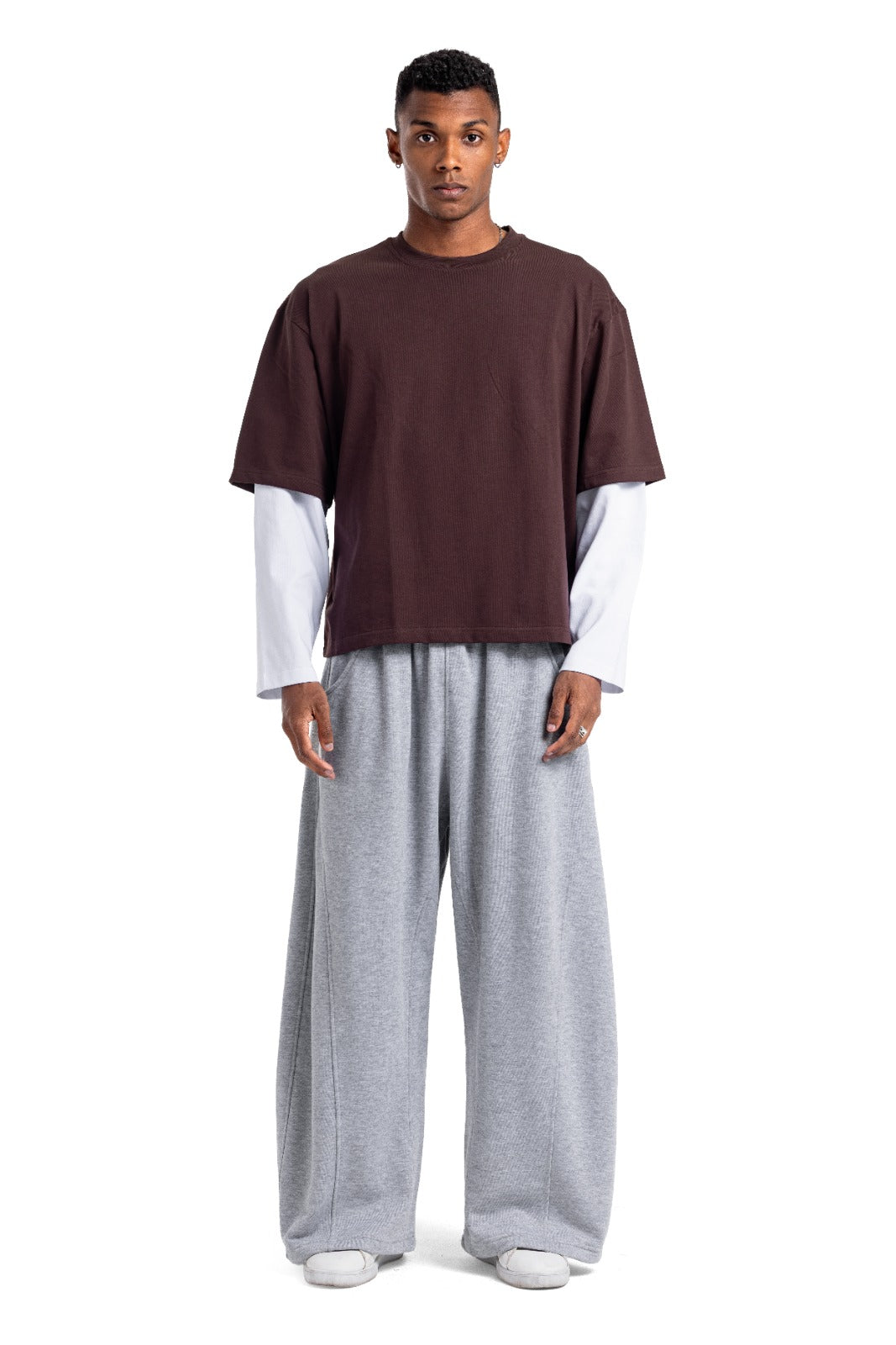 Initials Double Sleeve Boxy T-shirt