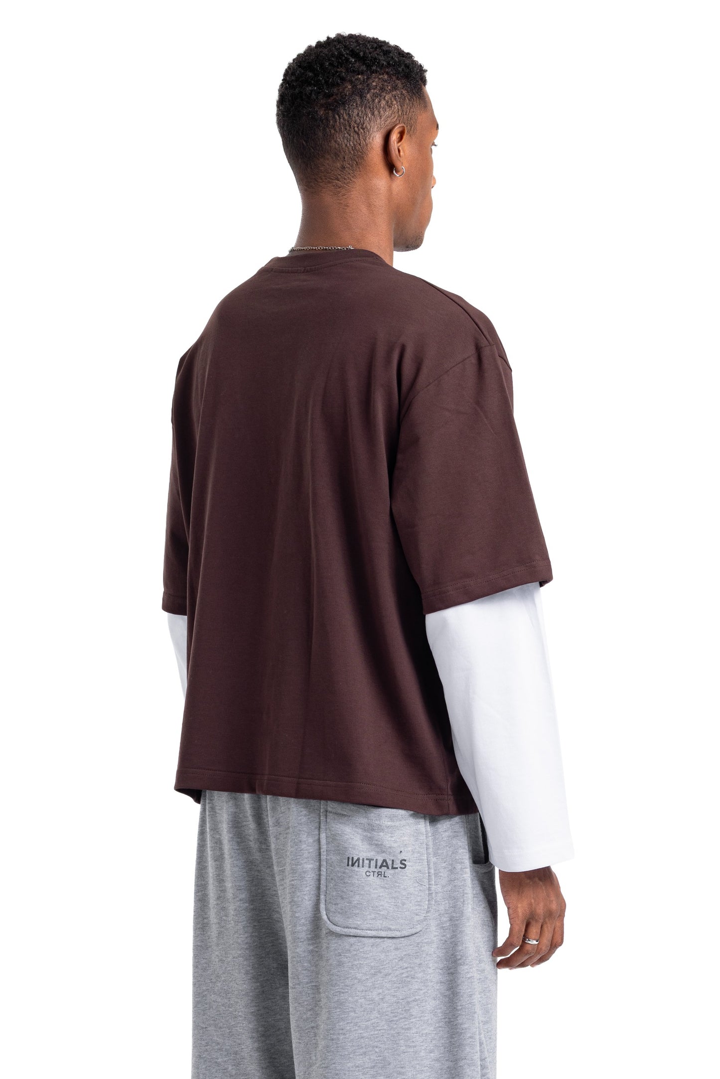 Initials Double Sleeve Boxy T-shirt