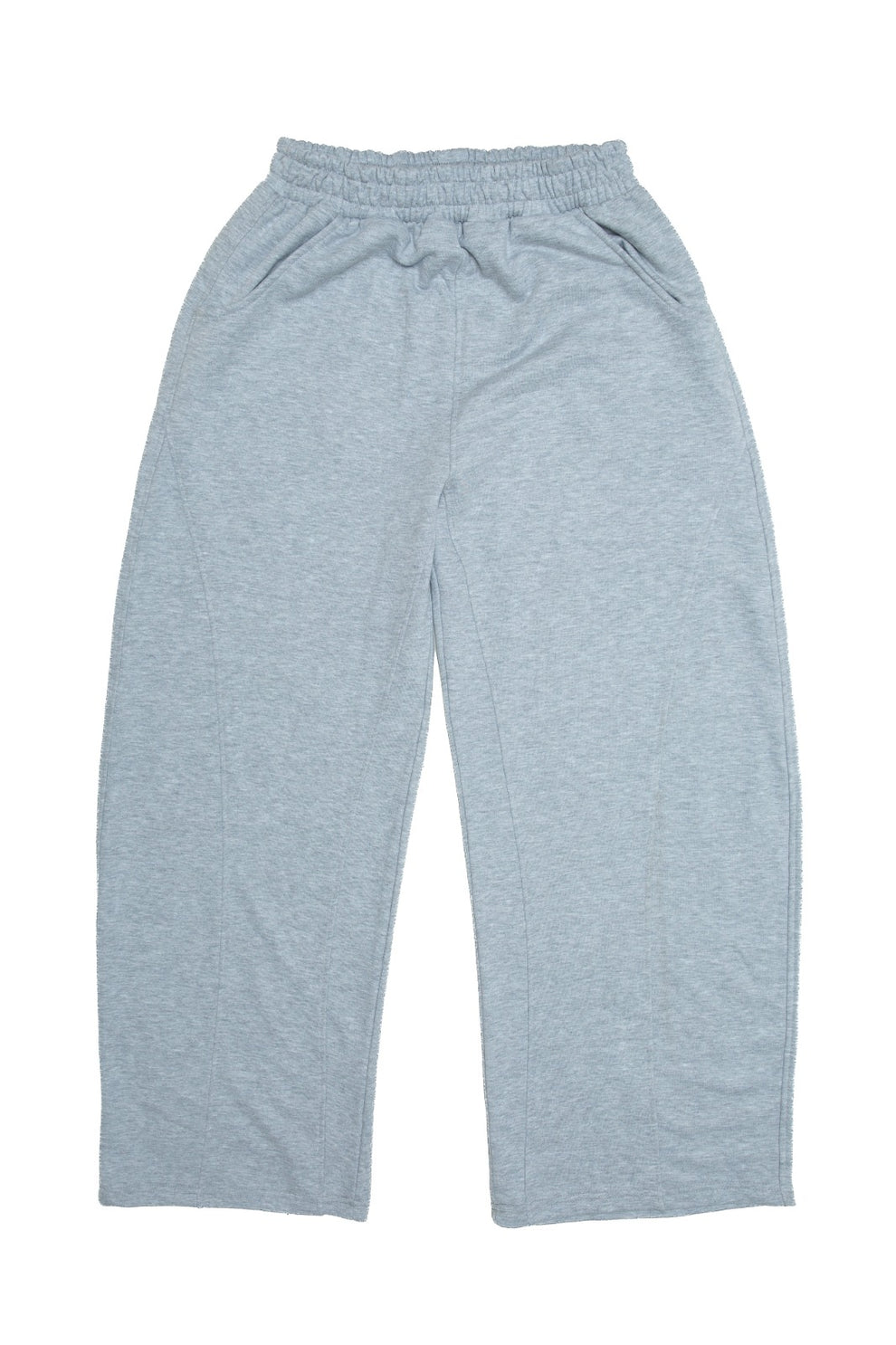 Initials Wide Leg Sweatpants - Grey