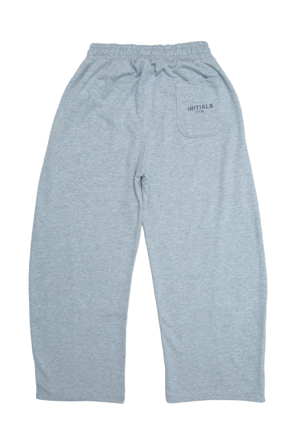 Initials Wide Leg Sweatpants - Grey