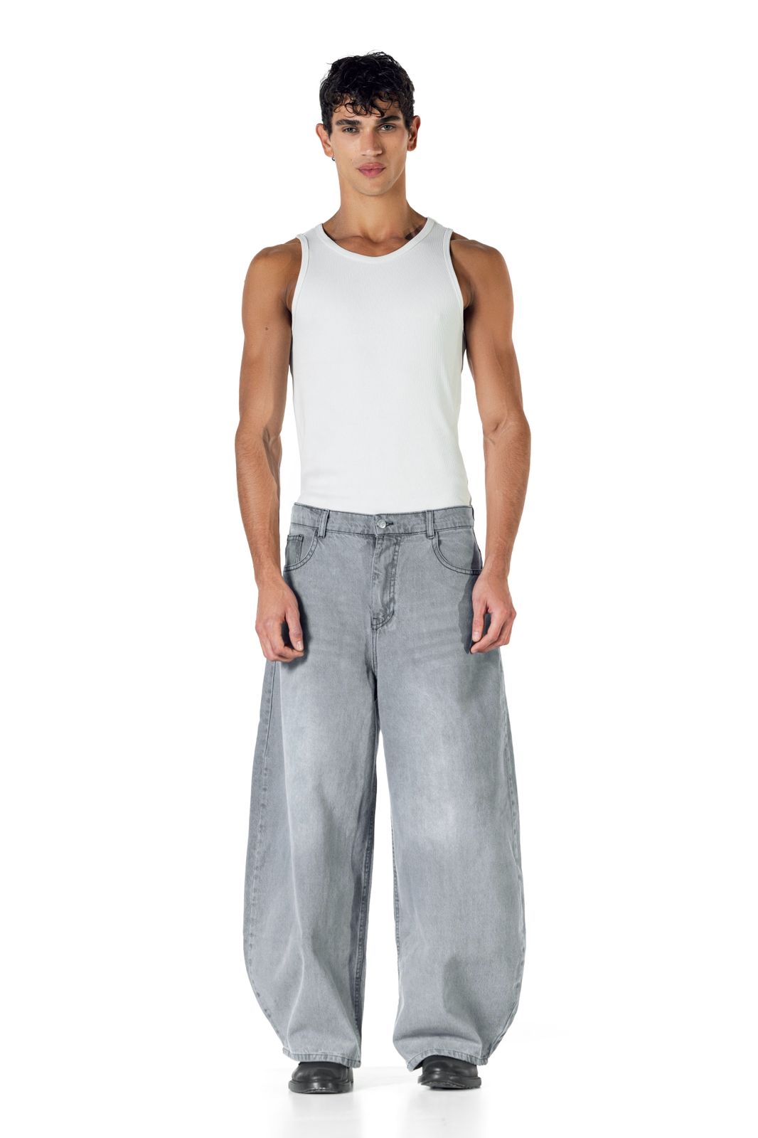 Baggy Fit - Grey Washed Denim