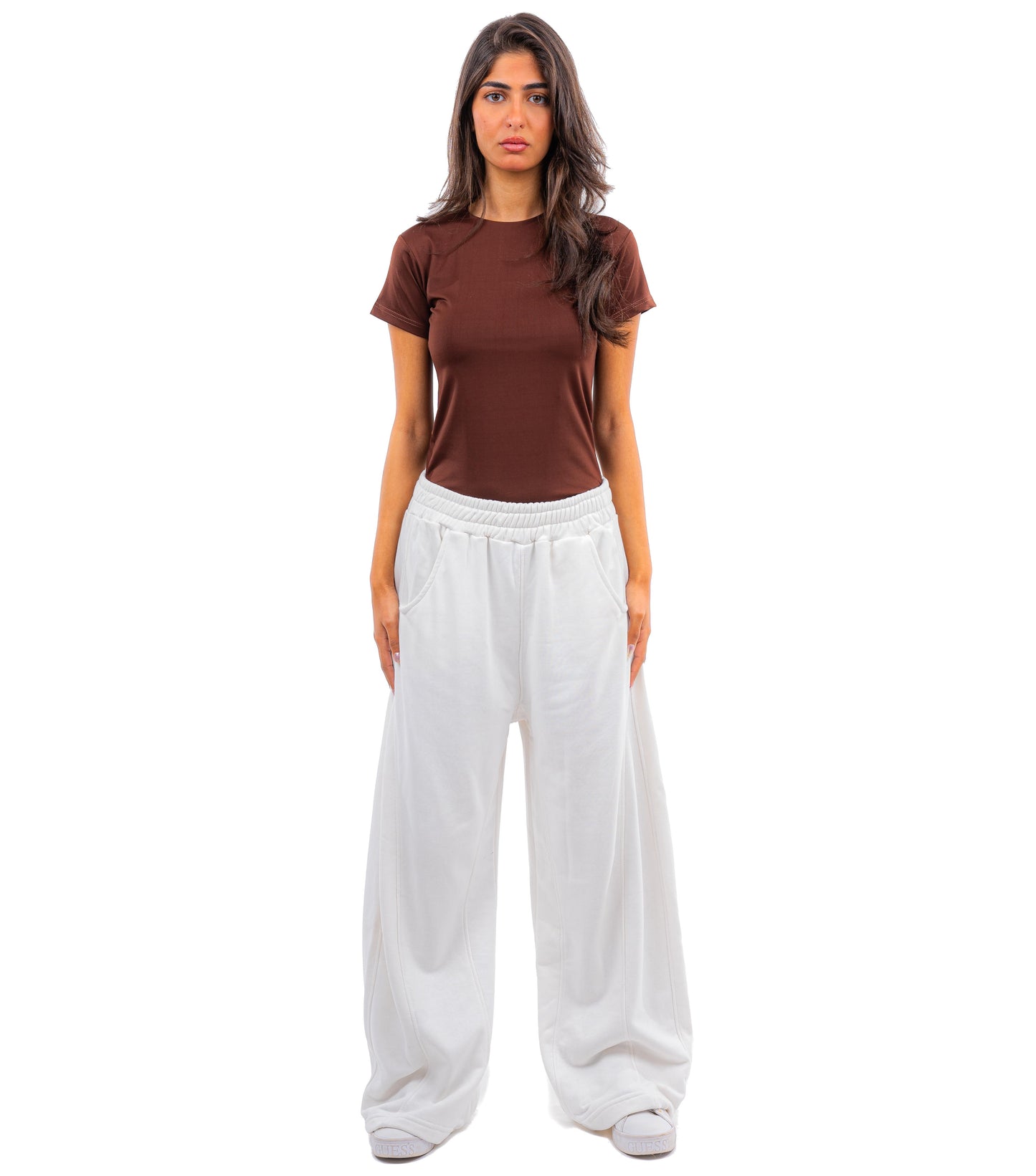Initials wide leg sweatpants