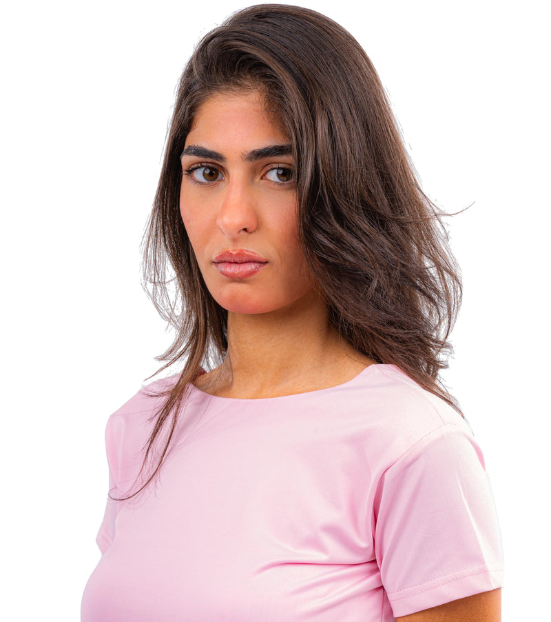 Initials Backless Short Sleeves Top