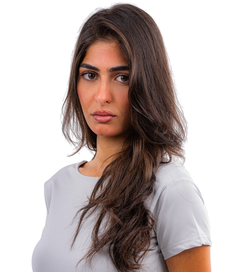 Initials Backless Short Sleeves Top