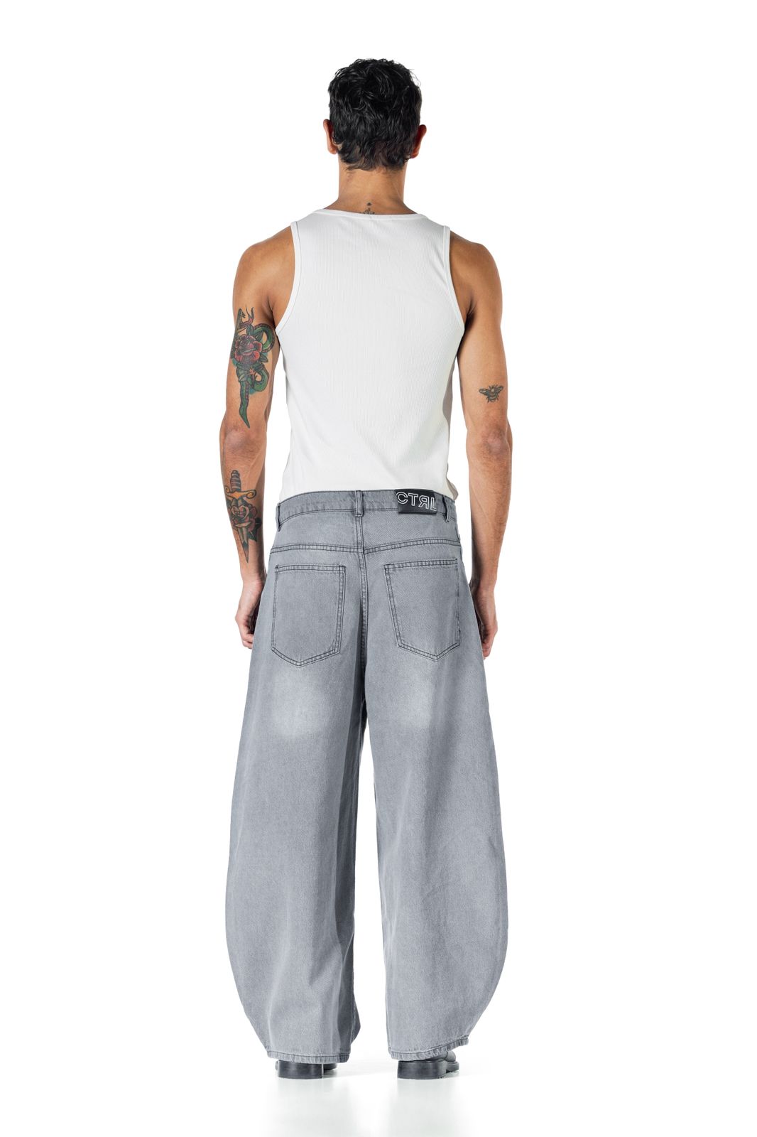Baggy Fit - Grey Washed Denim