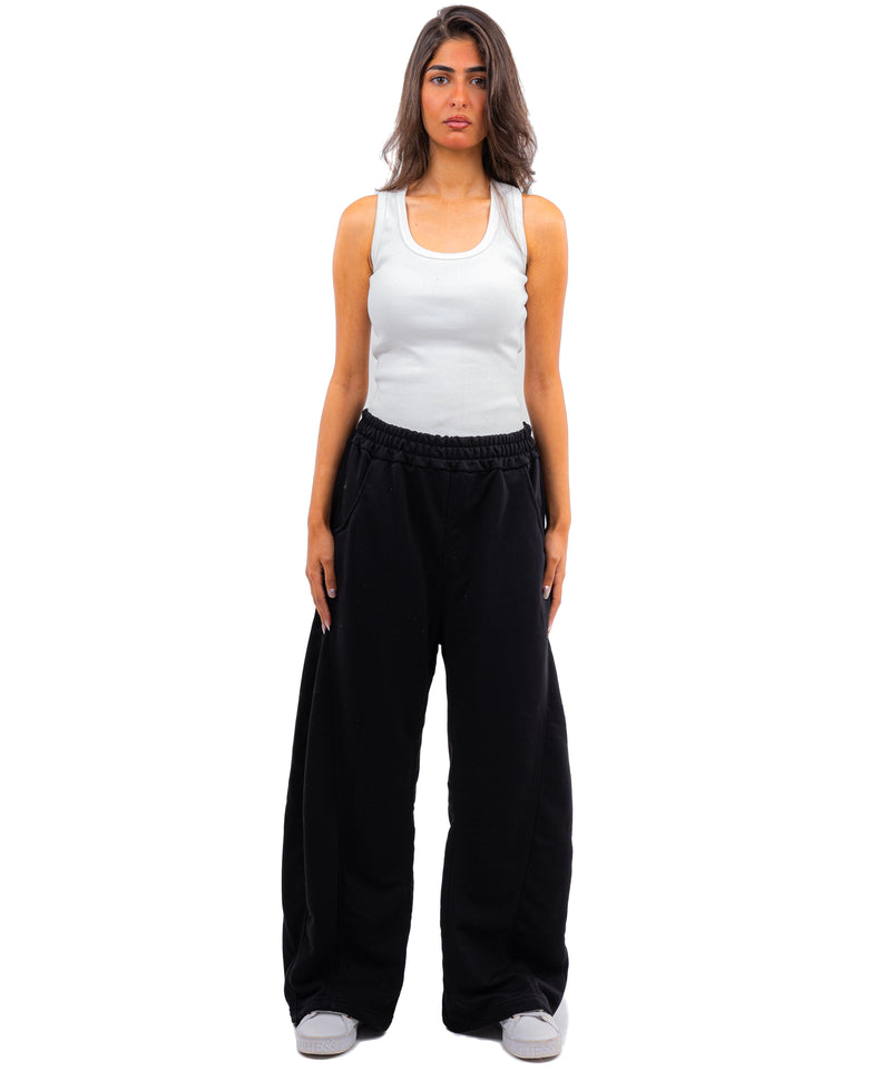 Initials U-Shaped Ribbed Tank Top