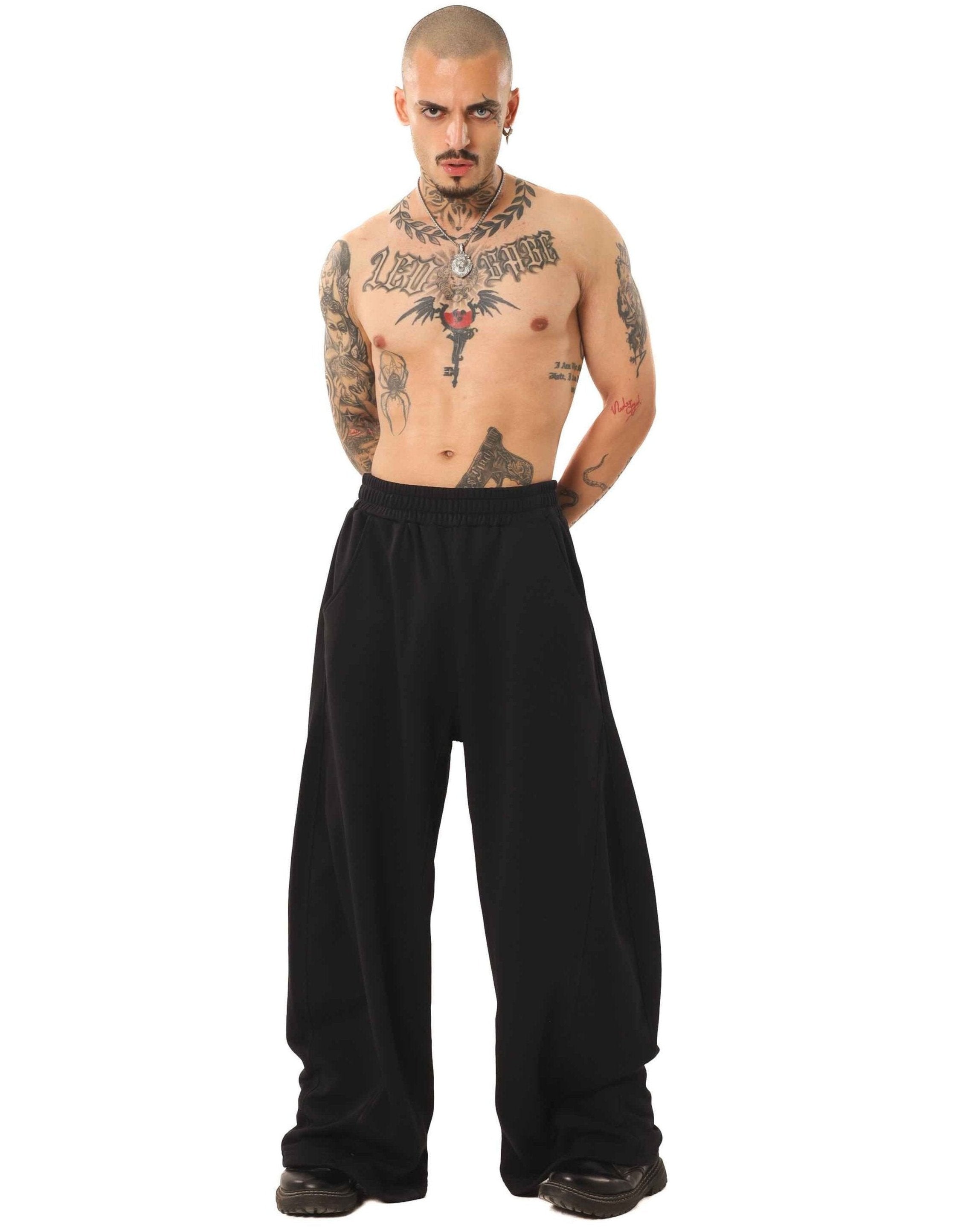 Initials wide leg sweatpants