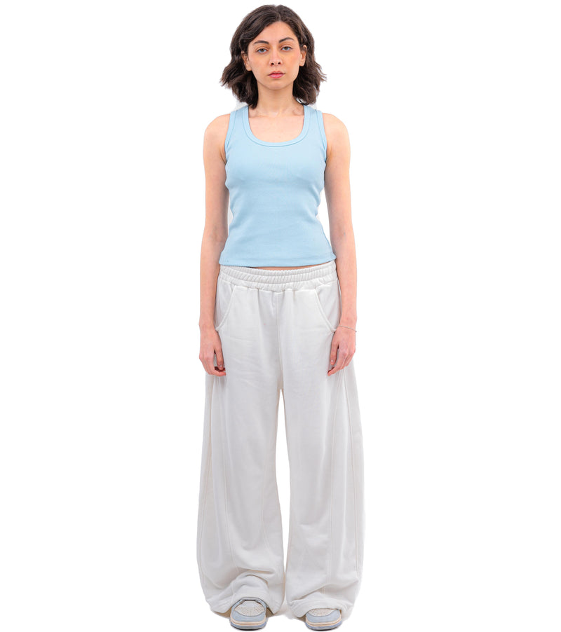 Initials U-Shaped Ribbed Tank Top