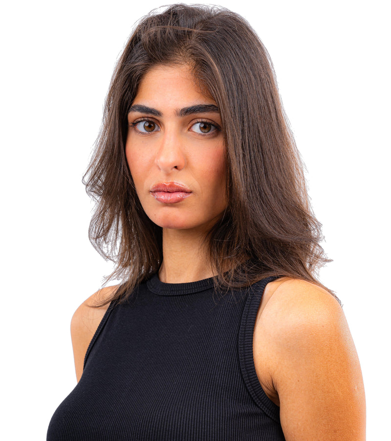 Initials Round-neck Ribbed Tank Top
