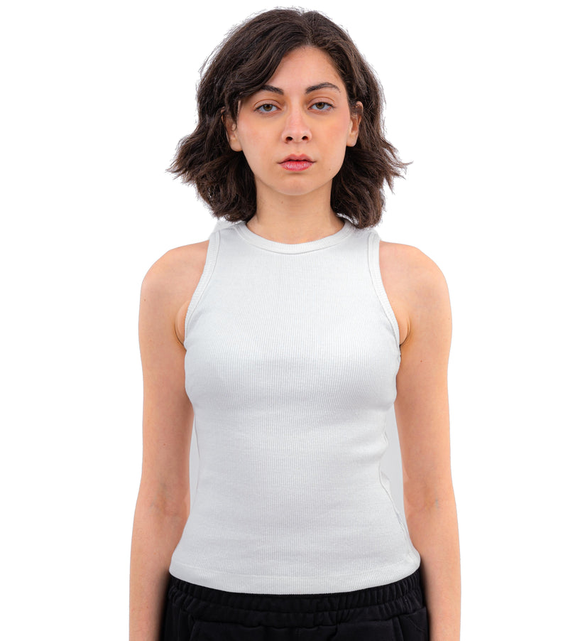 Initials Round-neck Ribbed Tank Top