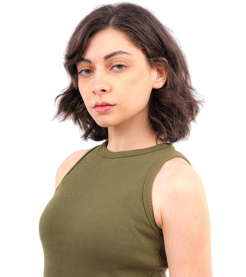 Initials Round-neck Ribbed Tank Top