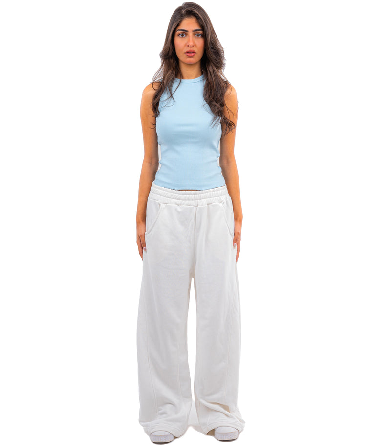 Initials Round-neck Ribbed Tank Top