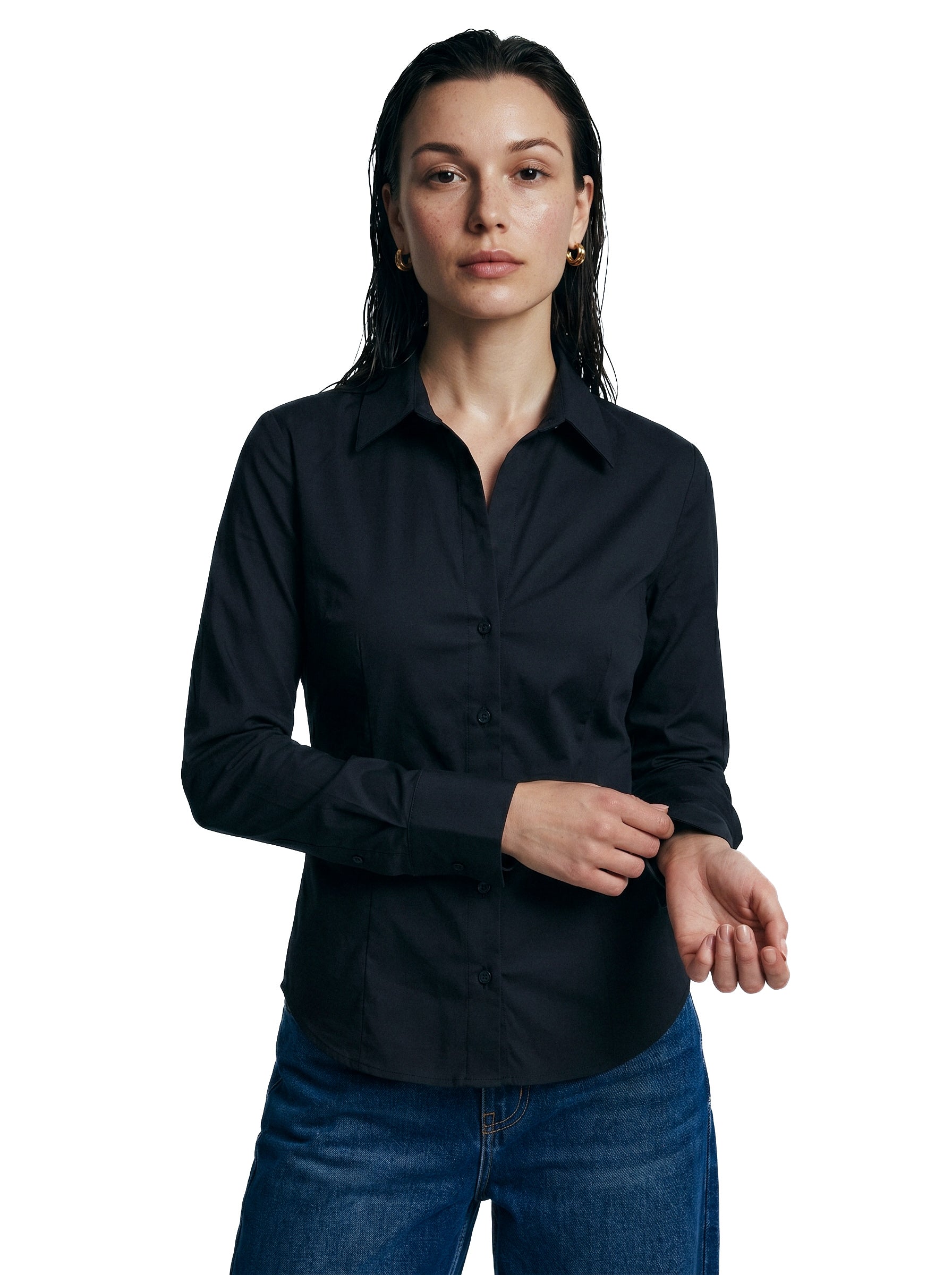 Fitted Black Shirt