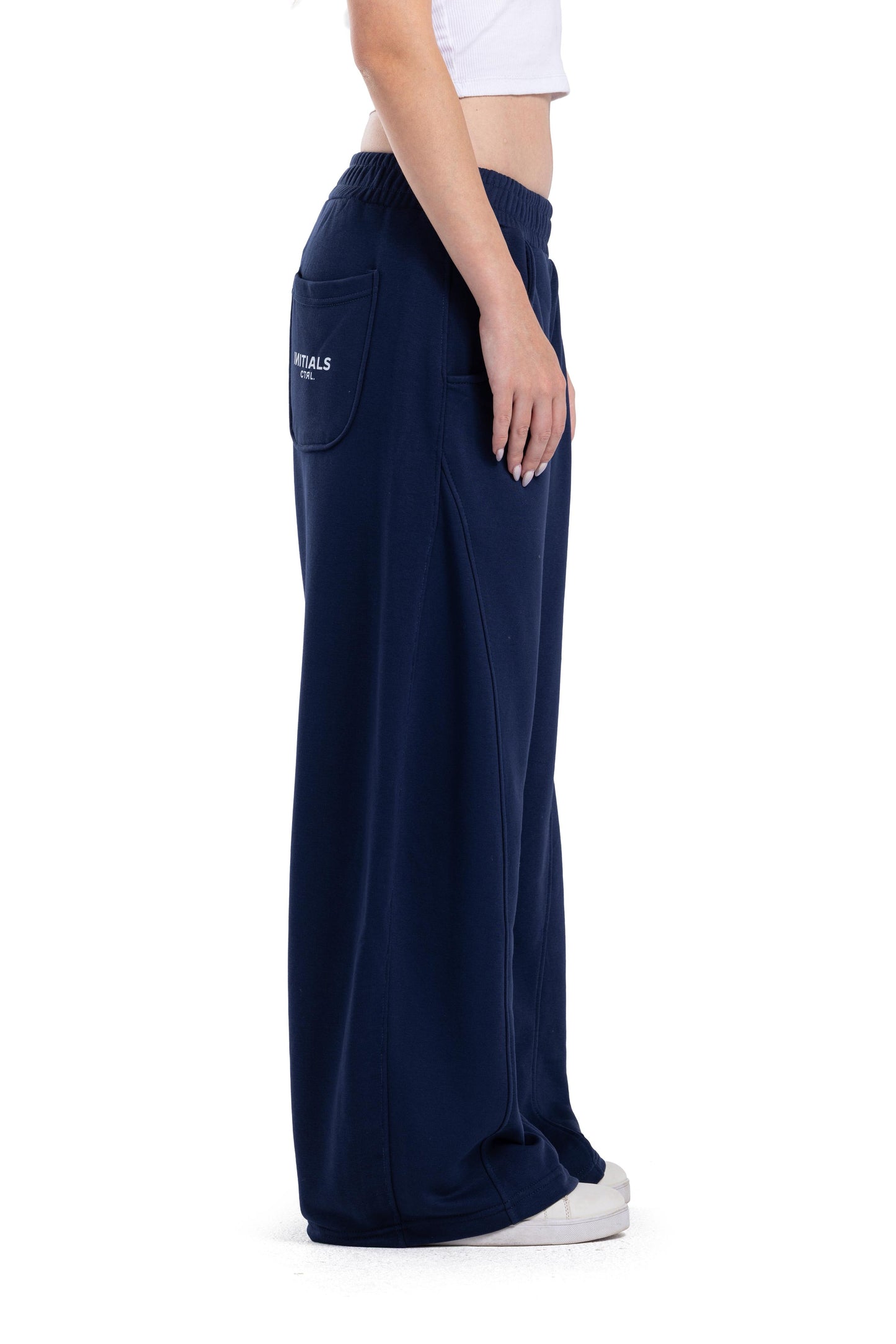 Initials wide leg sweatpants