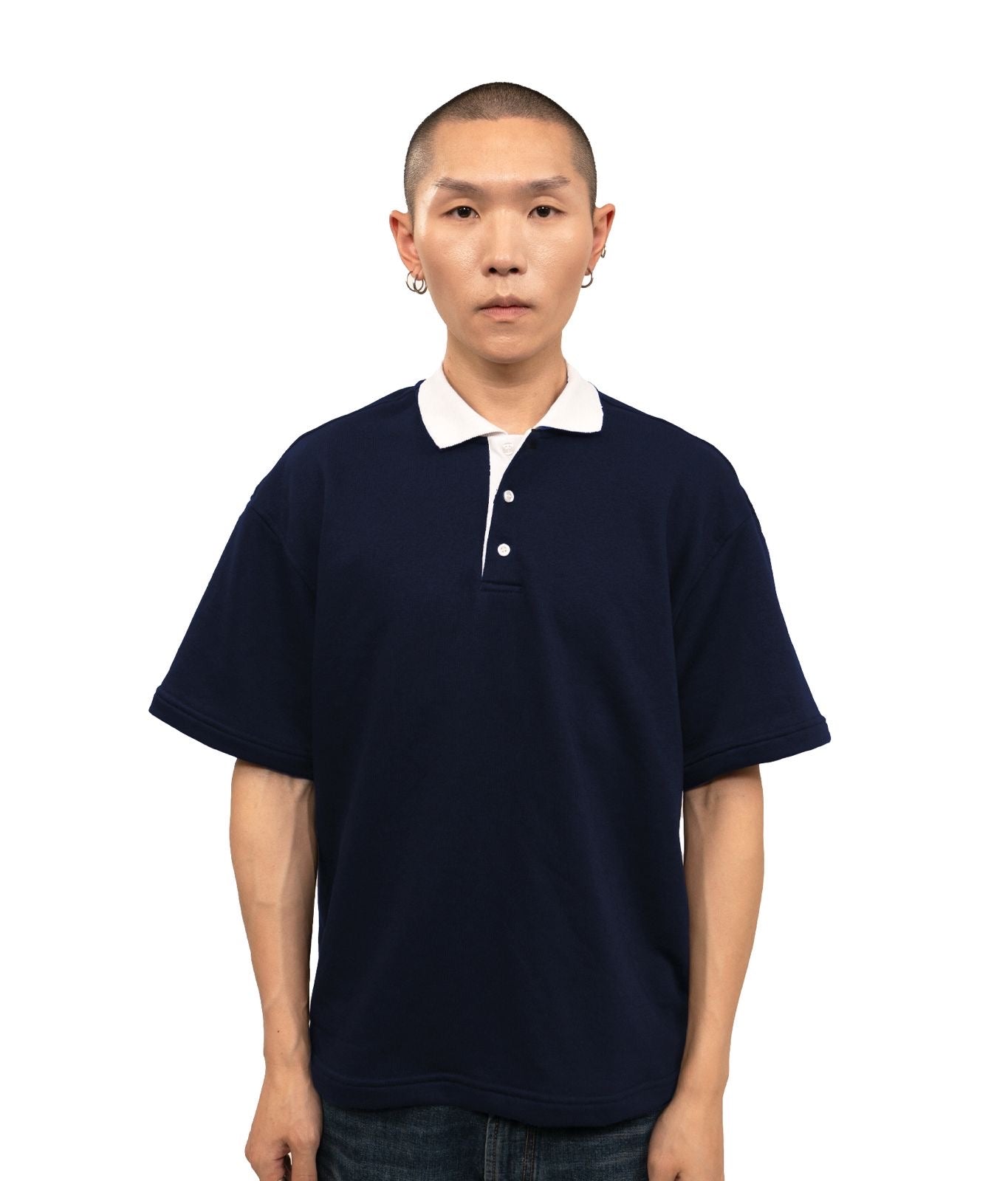 Dual-Tone Polo T-shirt