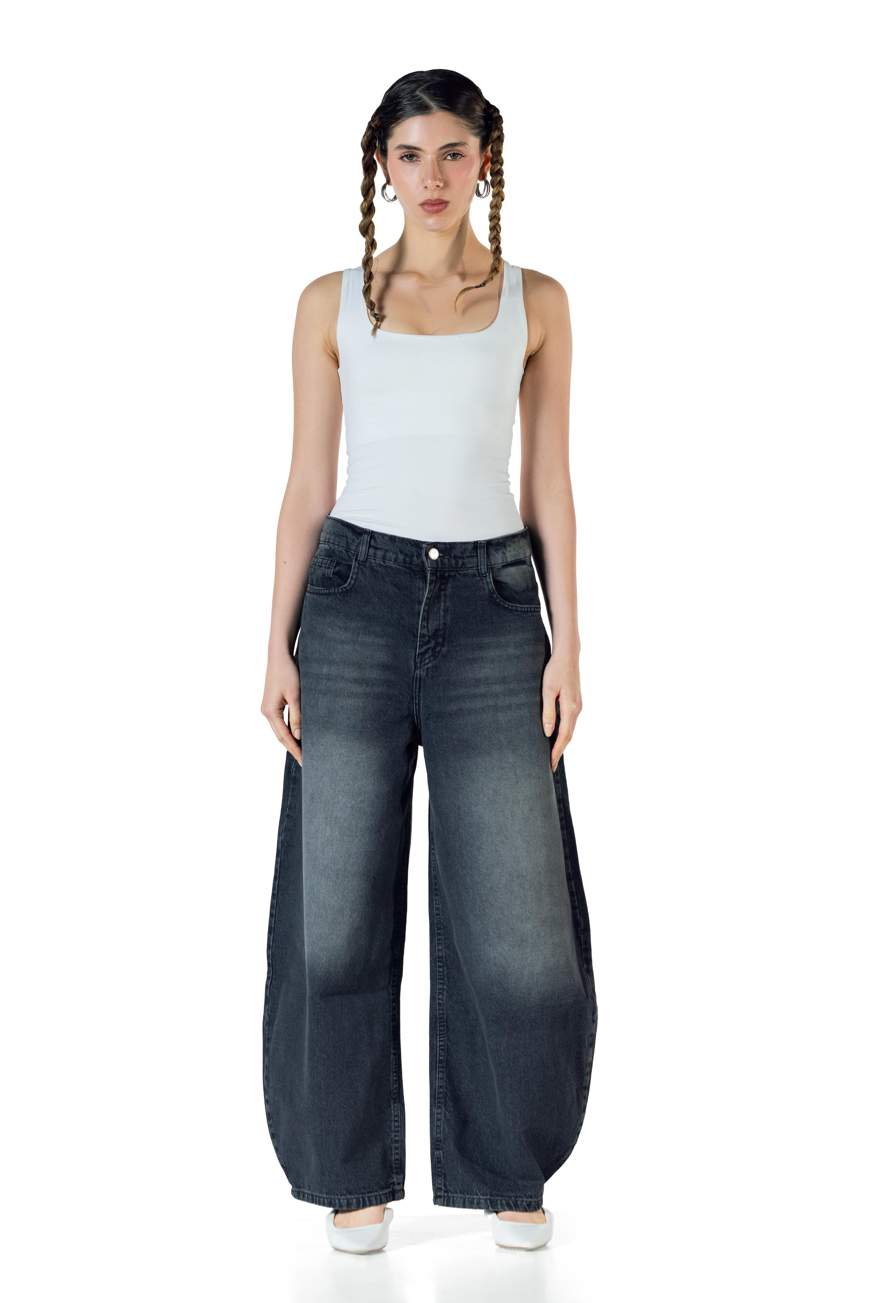 Baggy Fit - Black Washed Denim