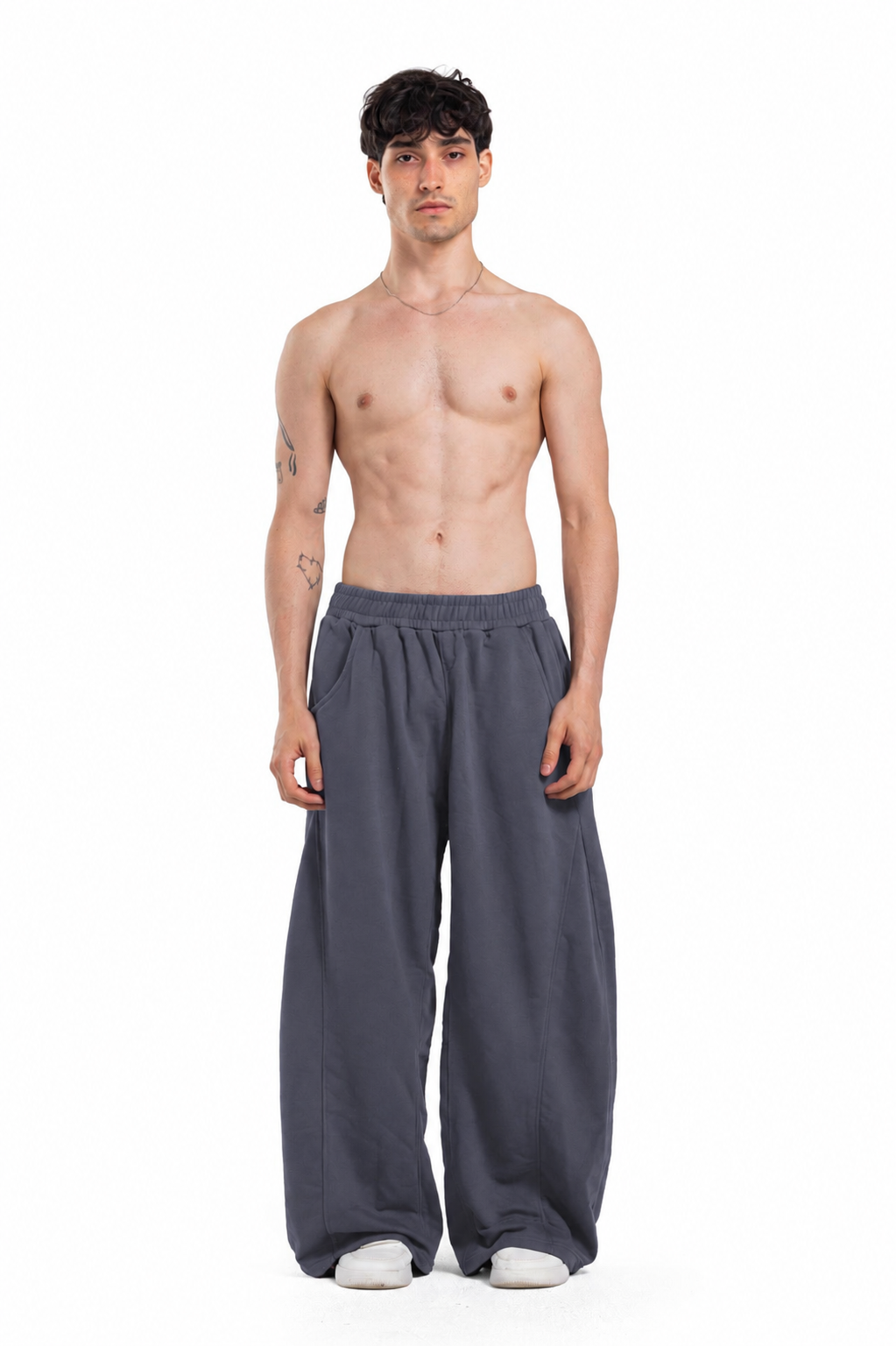 Initials wide leg sweatpants