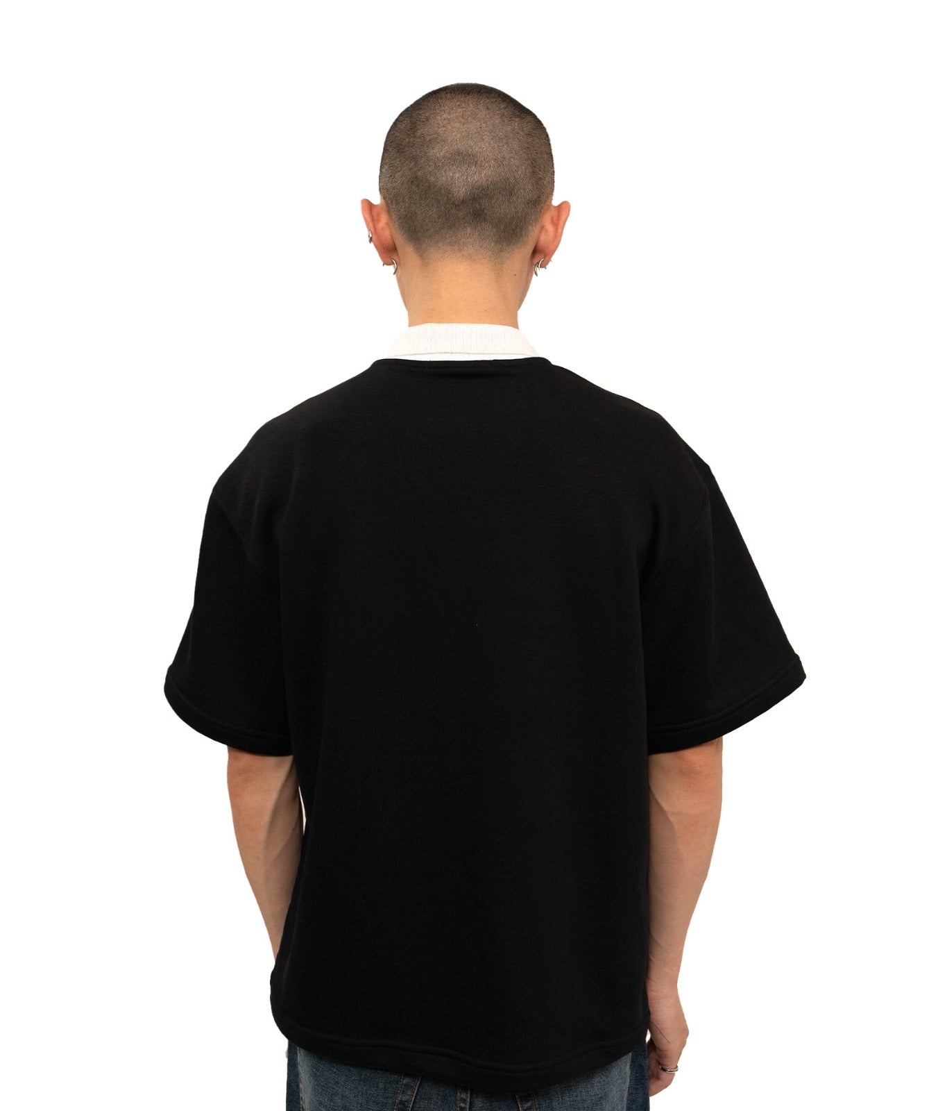 Dual-Tone Polo T-shirt