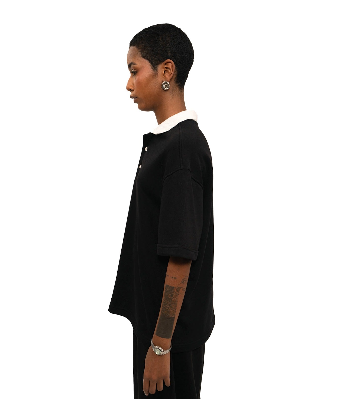 Dual-Tone Polo T-shirt