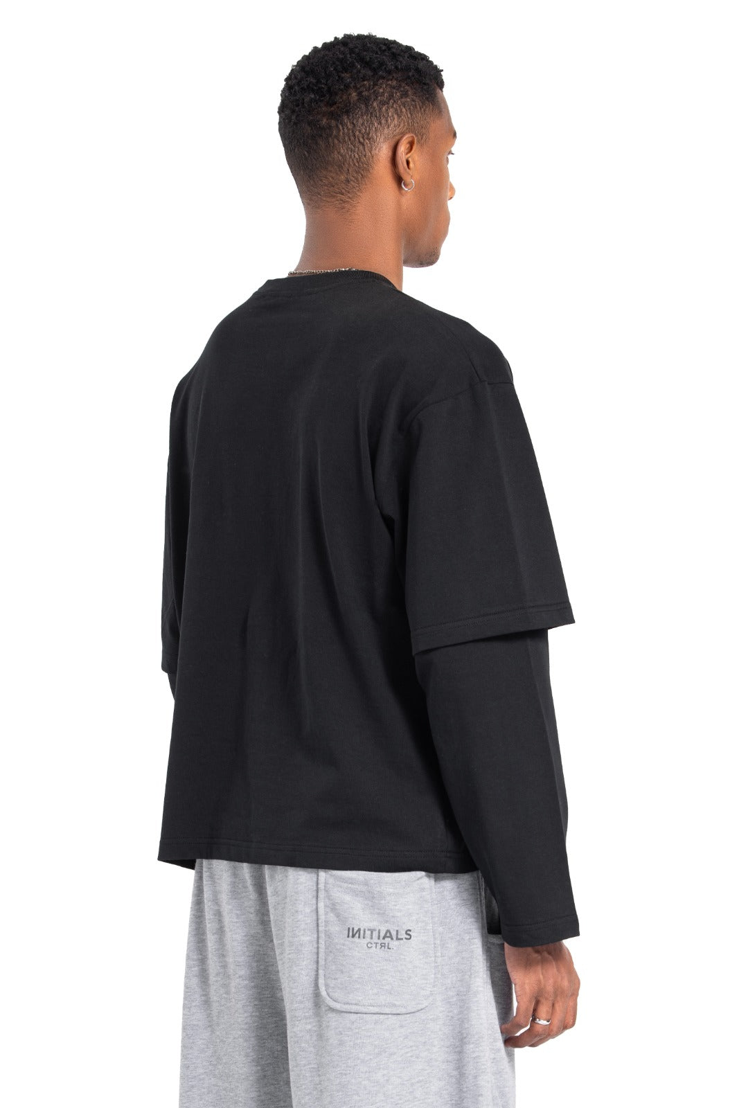 Initials Double Sleeve Boxy T-shirt