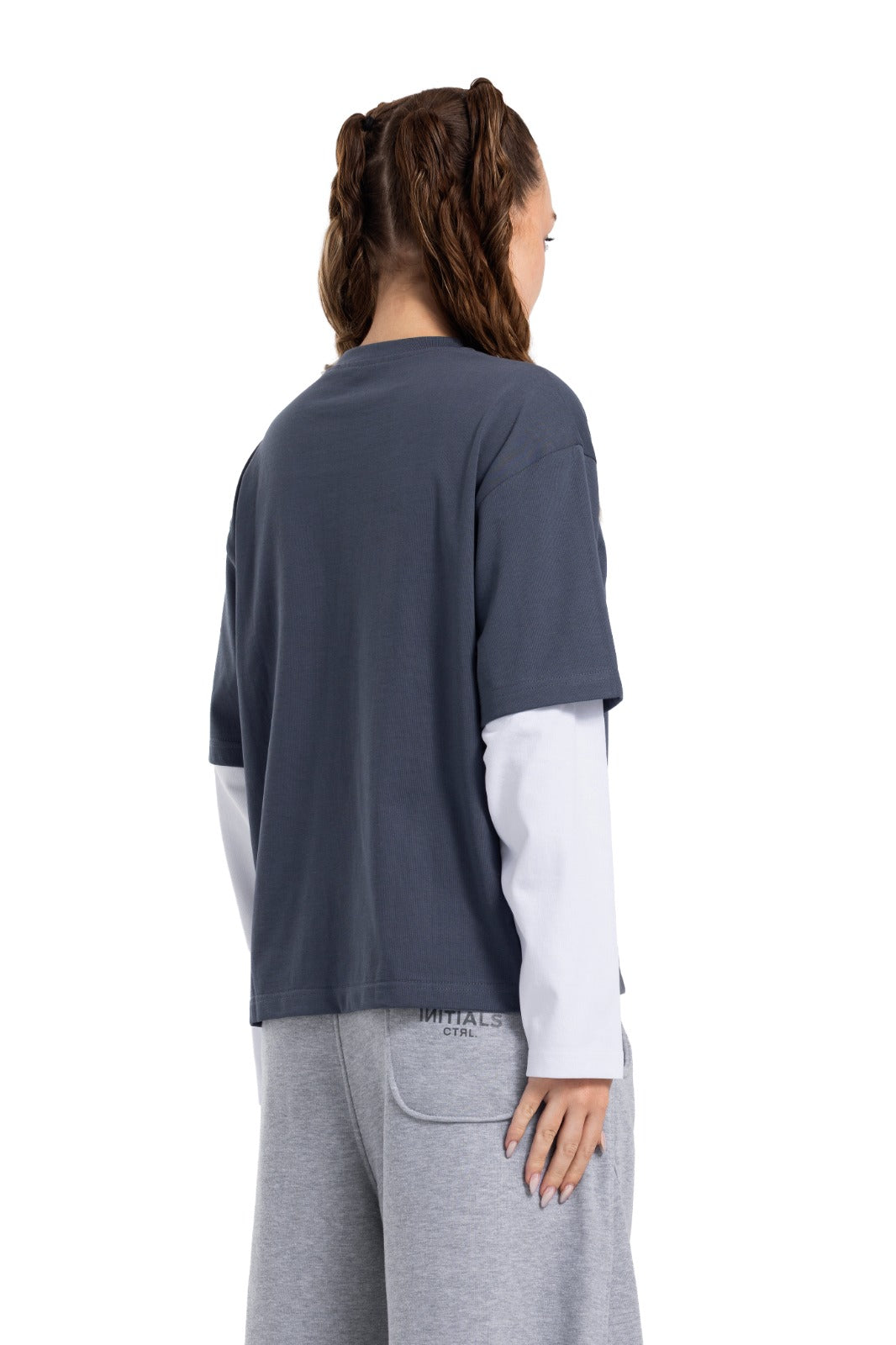 Initials Double Sleeve Boxy T-shirt