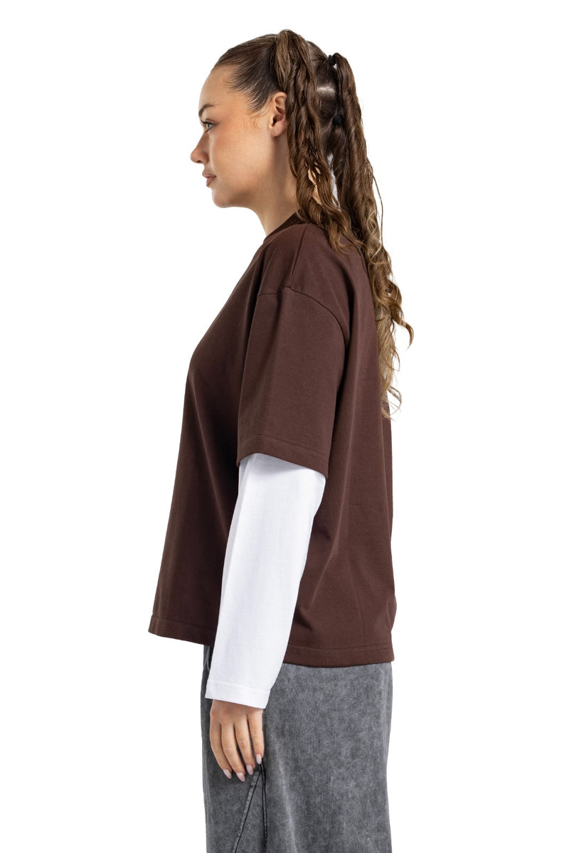 Initials Double Sleeve Boxy T-shirt
