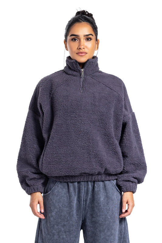 Initials Fur Quarter-Zip Sweatshirt