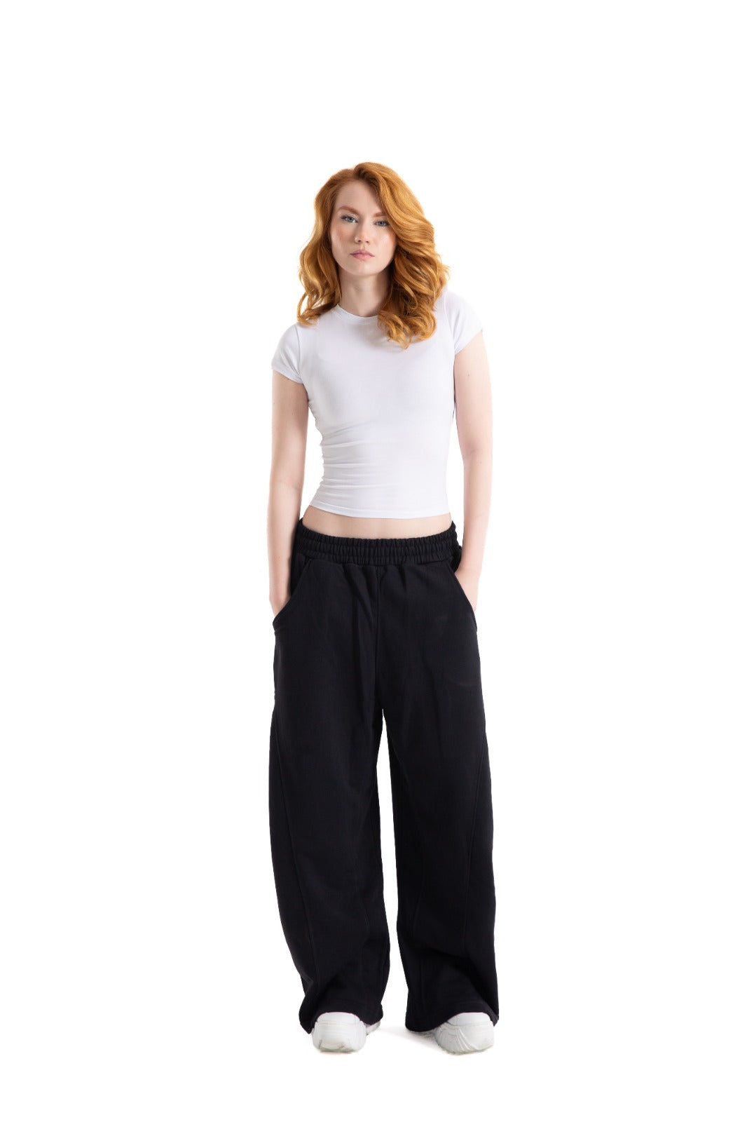 Initials wide leg sweatpants