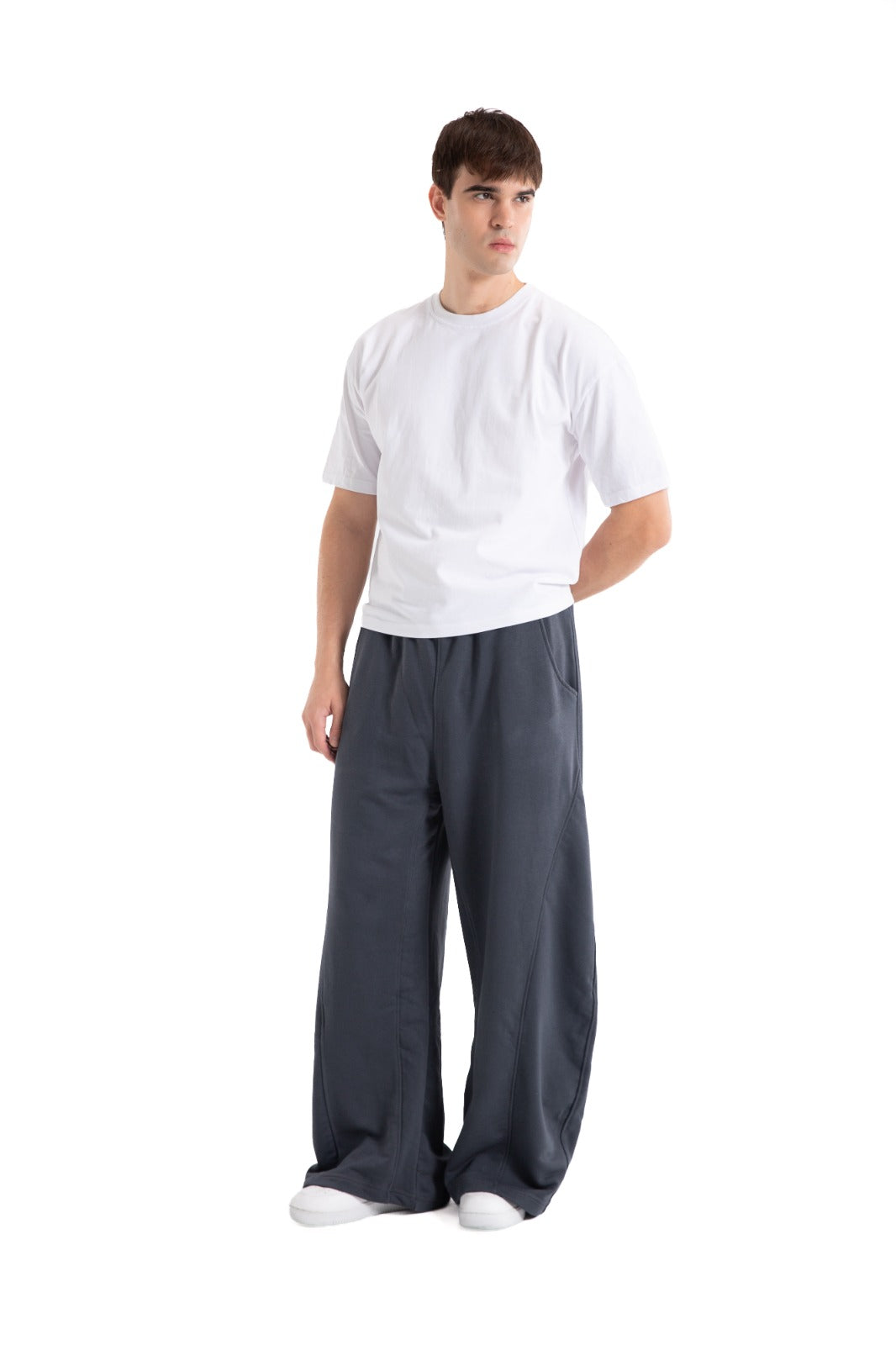 Initials wide leg sweatpants