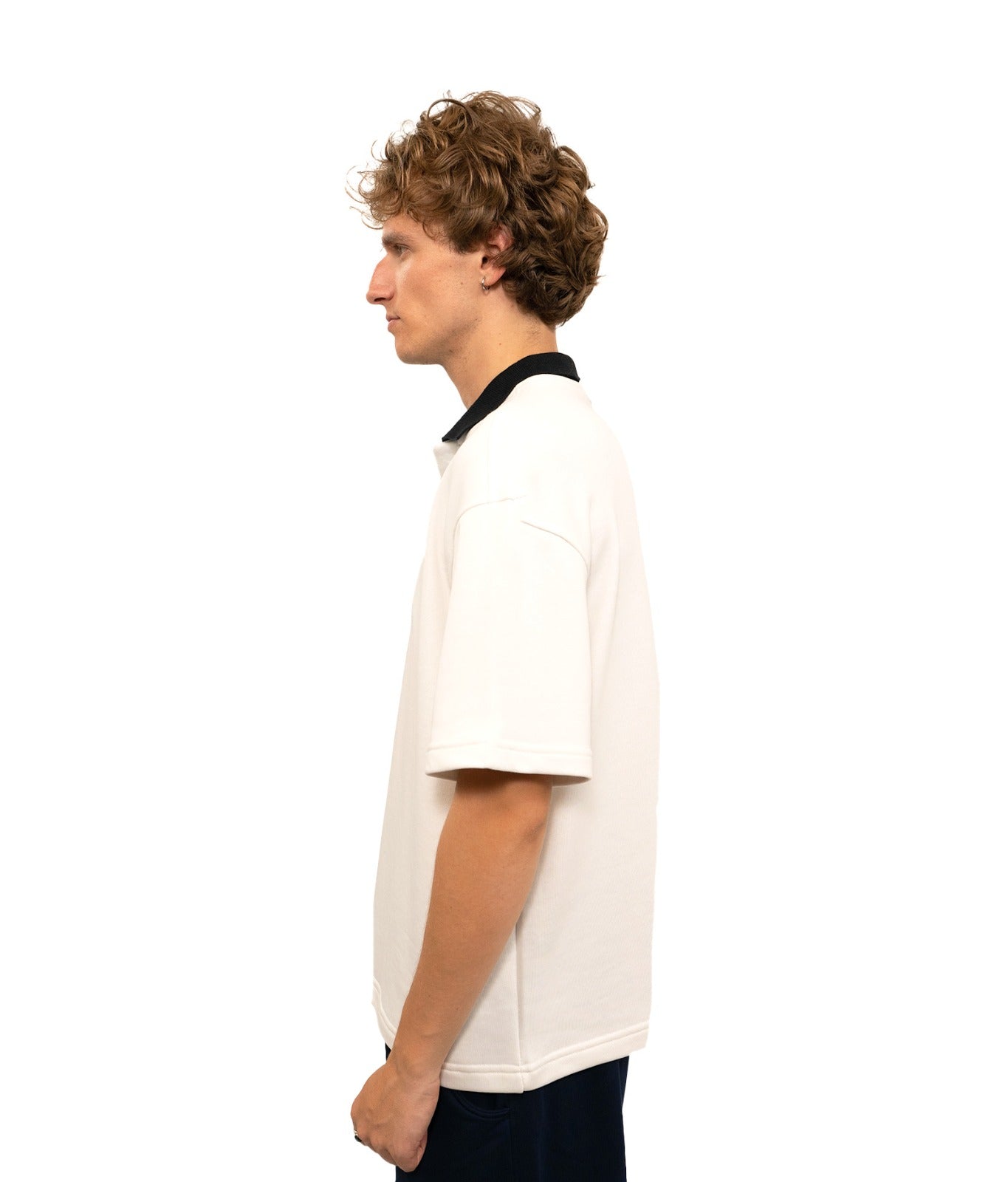 Dual-Tone Polo T-shirt