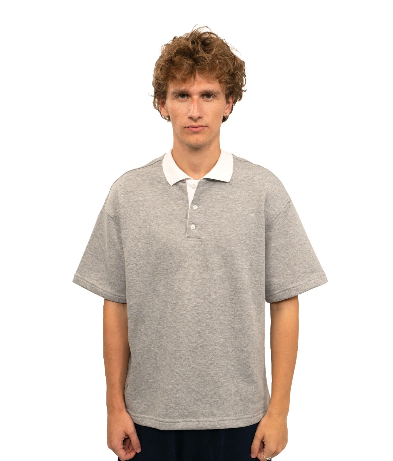 Dual-Tone Polo T-shirt