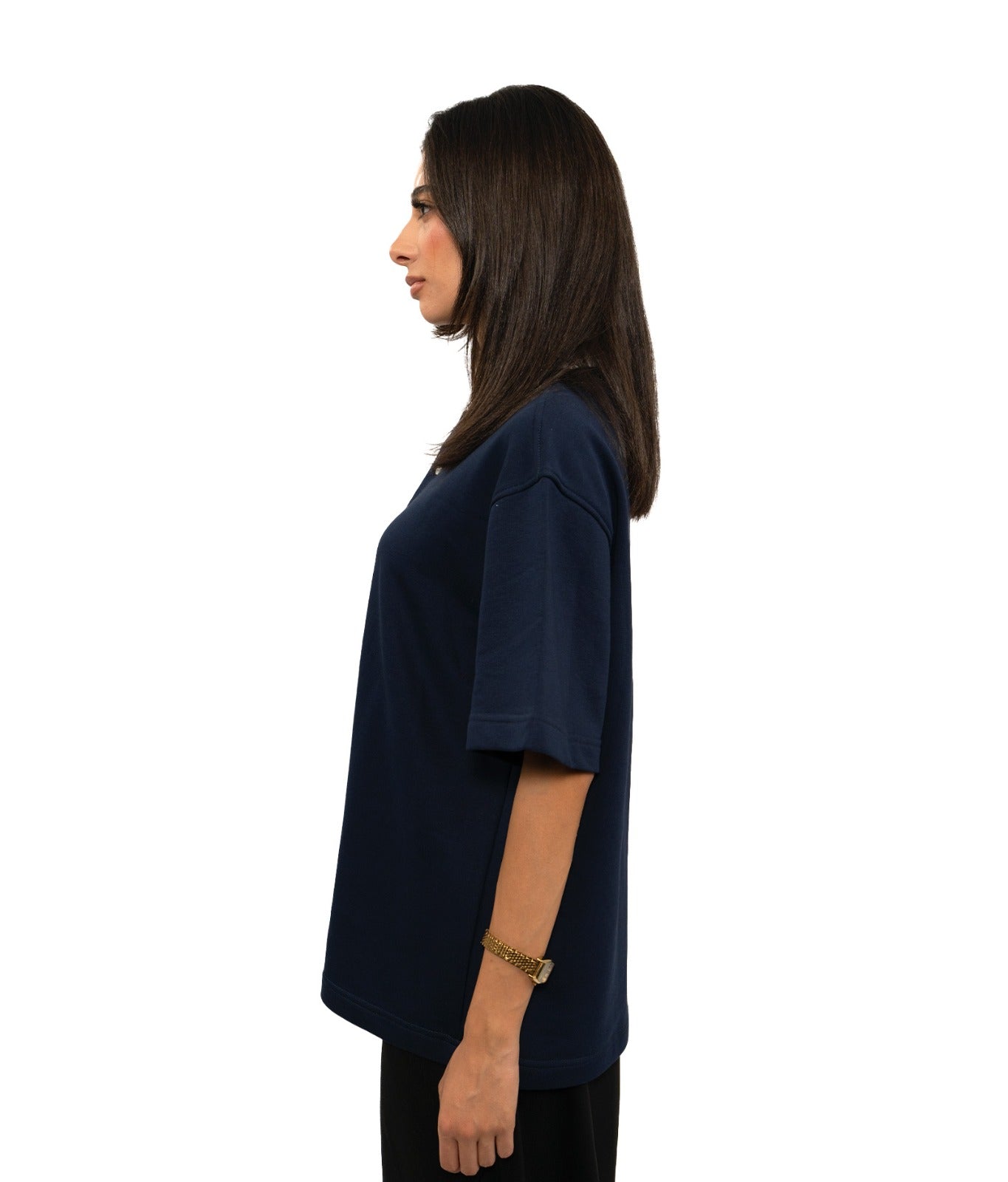 Dual-Tone Polo T-shirt