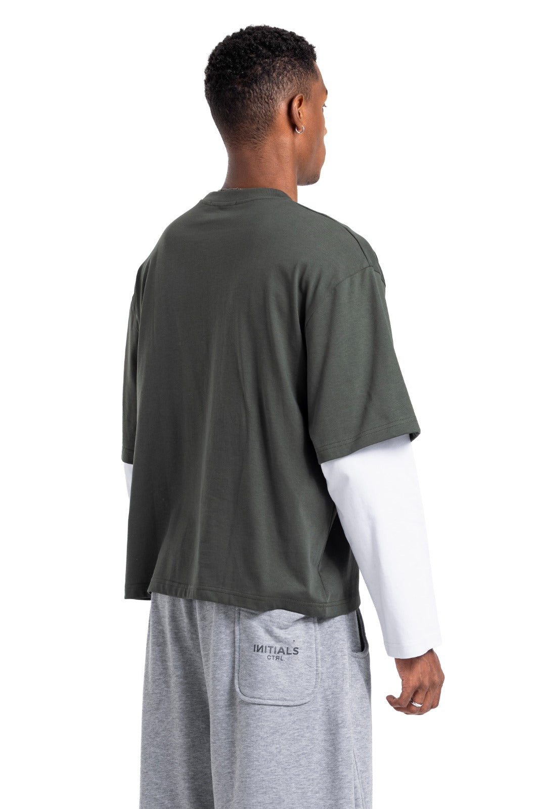 Initials Double Sleeve Boxy T-shirt