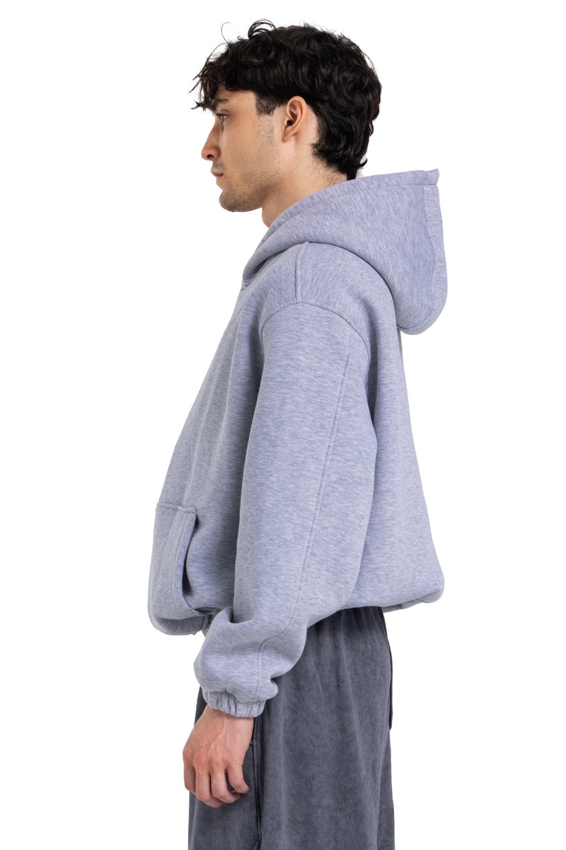 Initials Boxy Zip-Up Sweater
