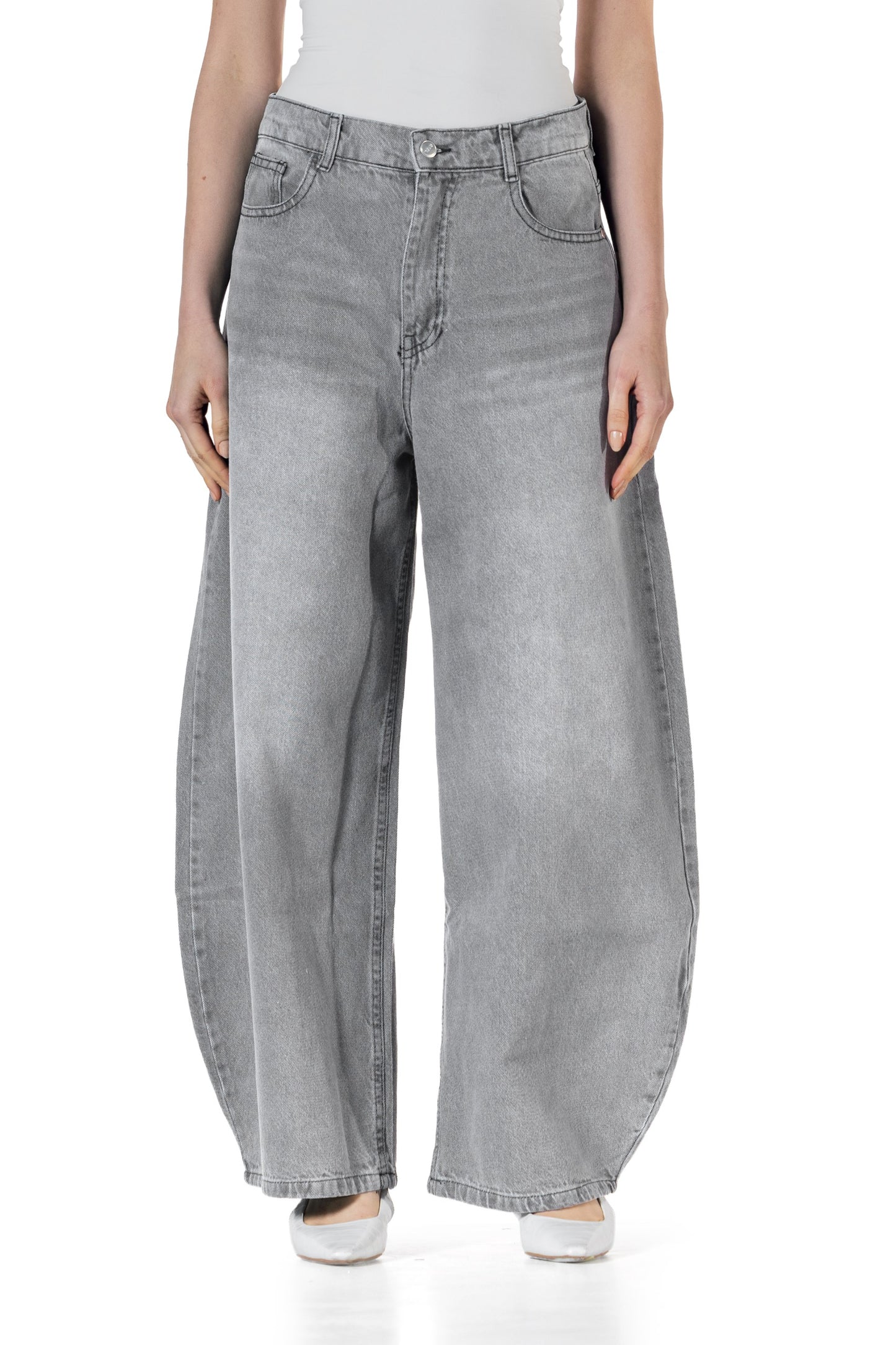 Baggy Fit - Grey Washed Denim