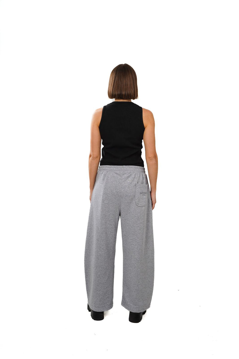 Initials wide leg sweatpants - Grey